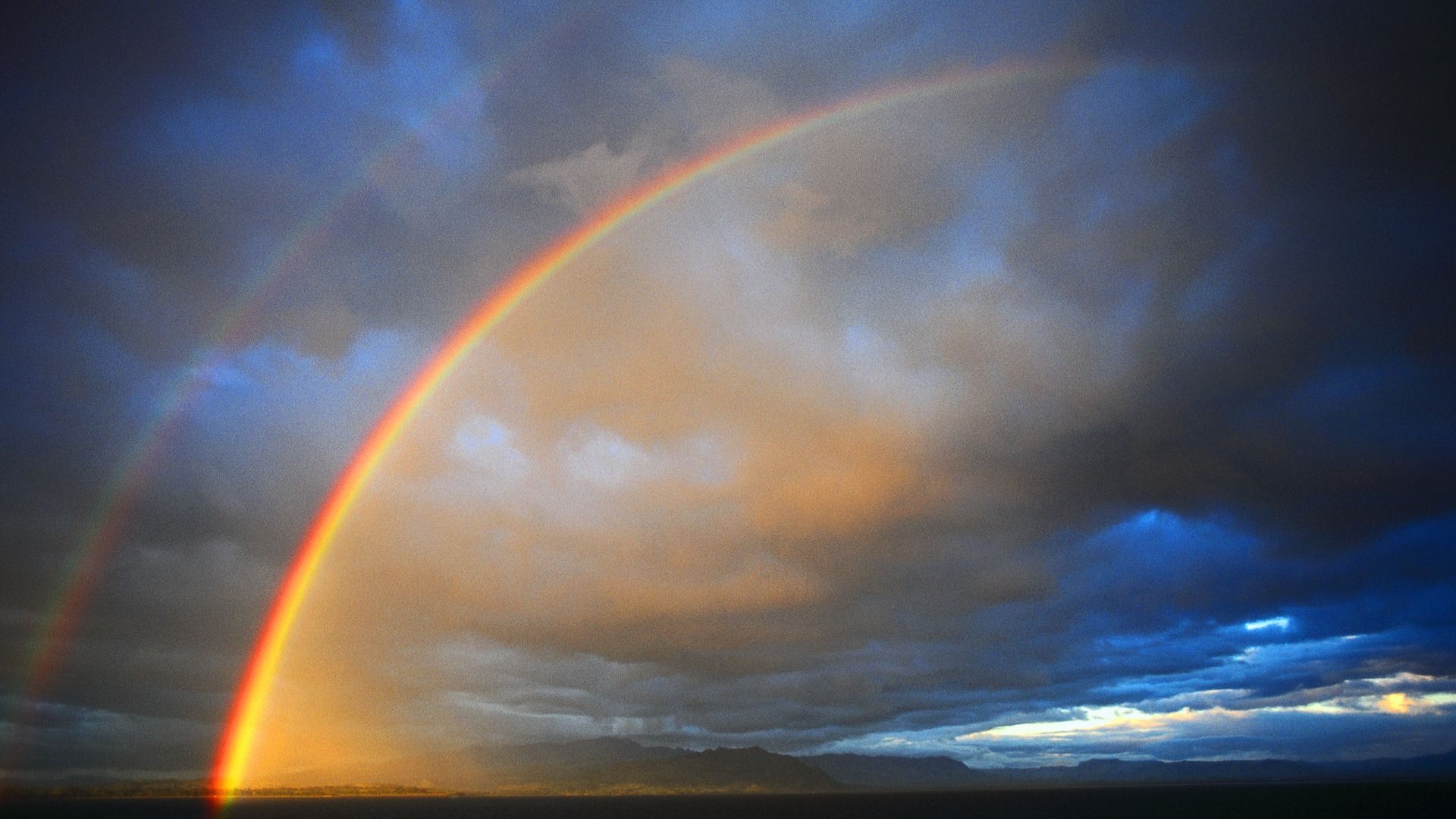 1920x1080 rainbow after the rain wallpaper