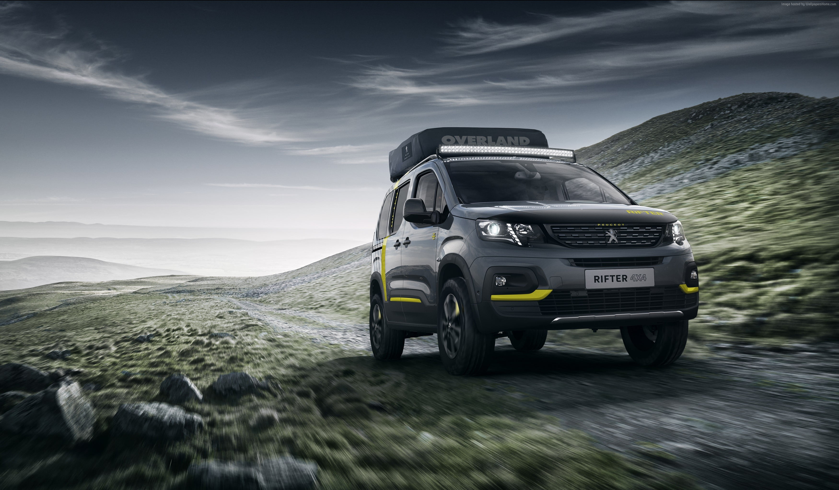 3500x2047 Gray Peugeot SUV, Peugeot Rifter, 2018 Cars, 4k HD wallpaper