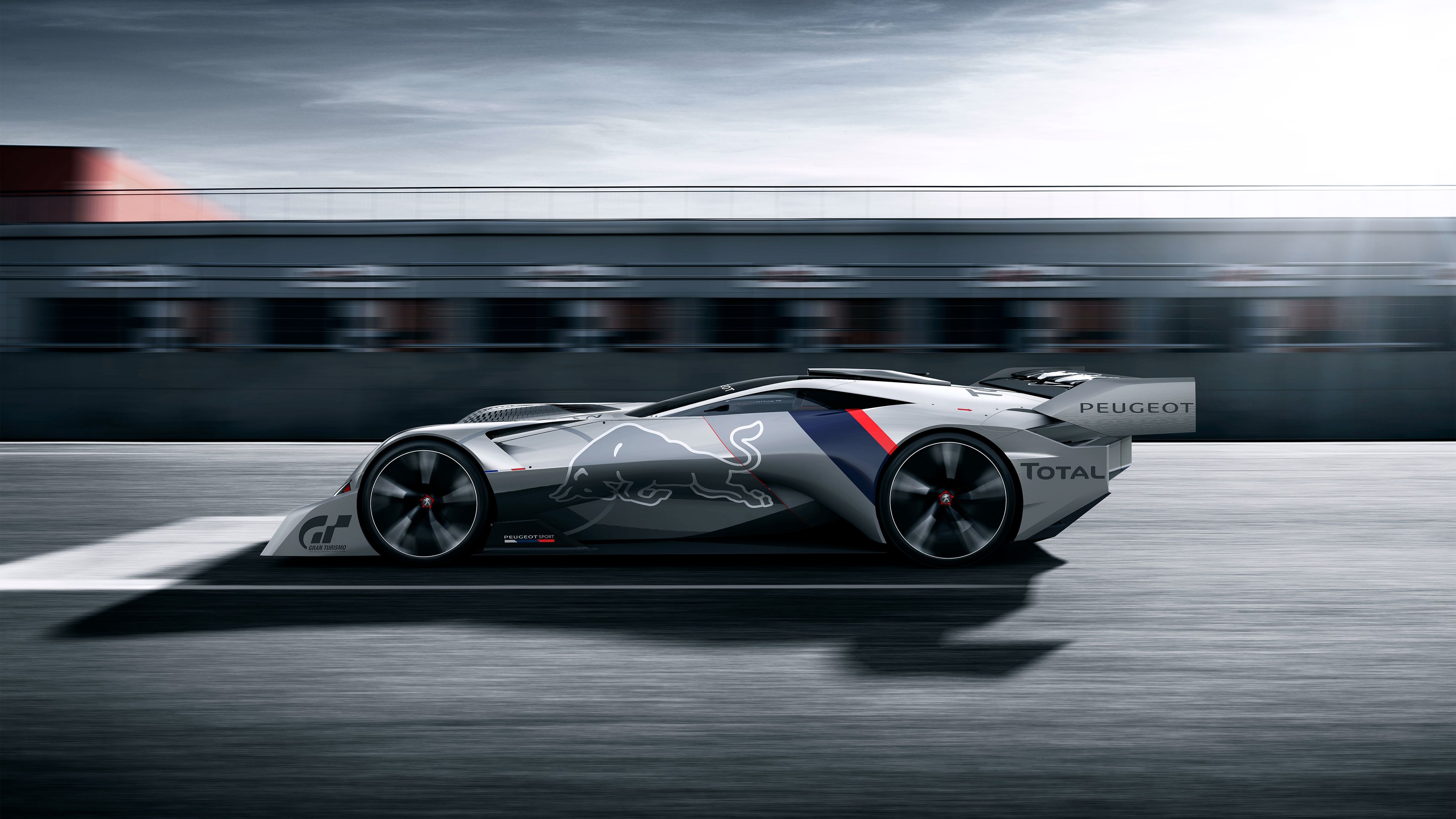 4096x2304 Peugeot L750 R Hybrid Vision Gran Turismo 4K 2 Wallpaper Car Wallpaper