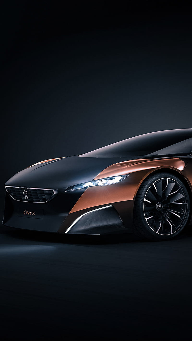 800x1422 Peugeot, auto, black, car, concept, HD phone wallpaper