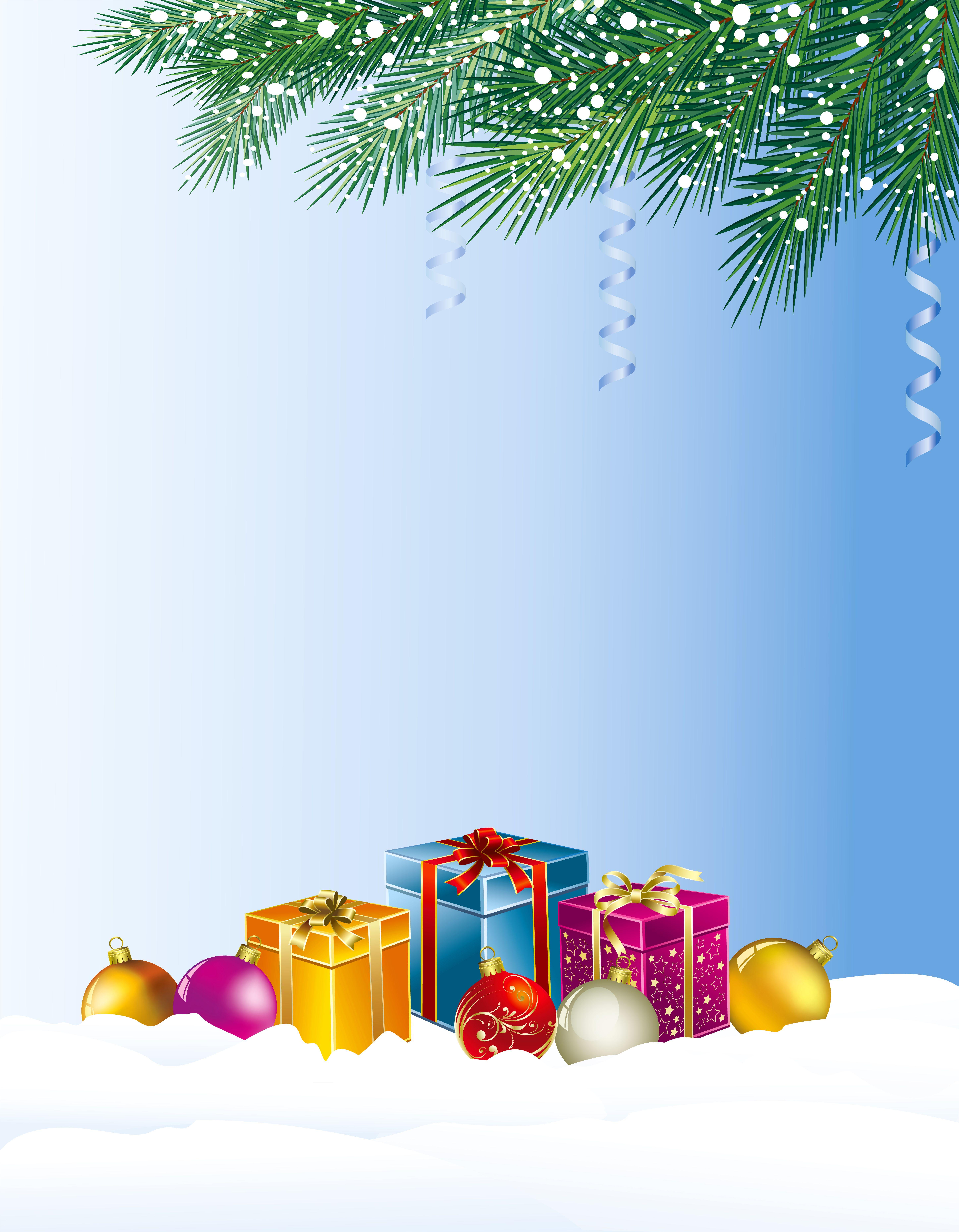 5788x7437 Christmas Background With Gifts Quality Image And Transparent PNG Free Clipart