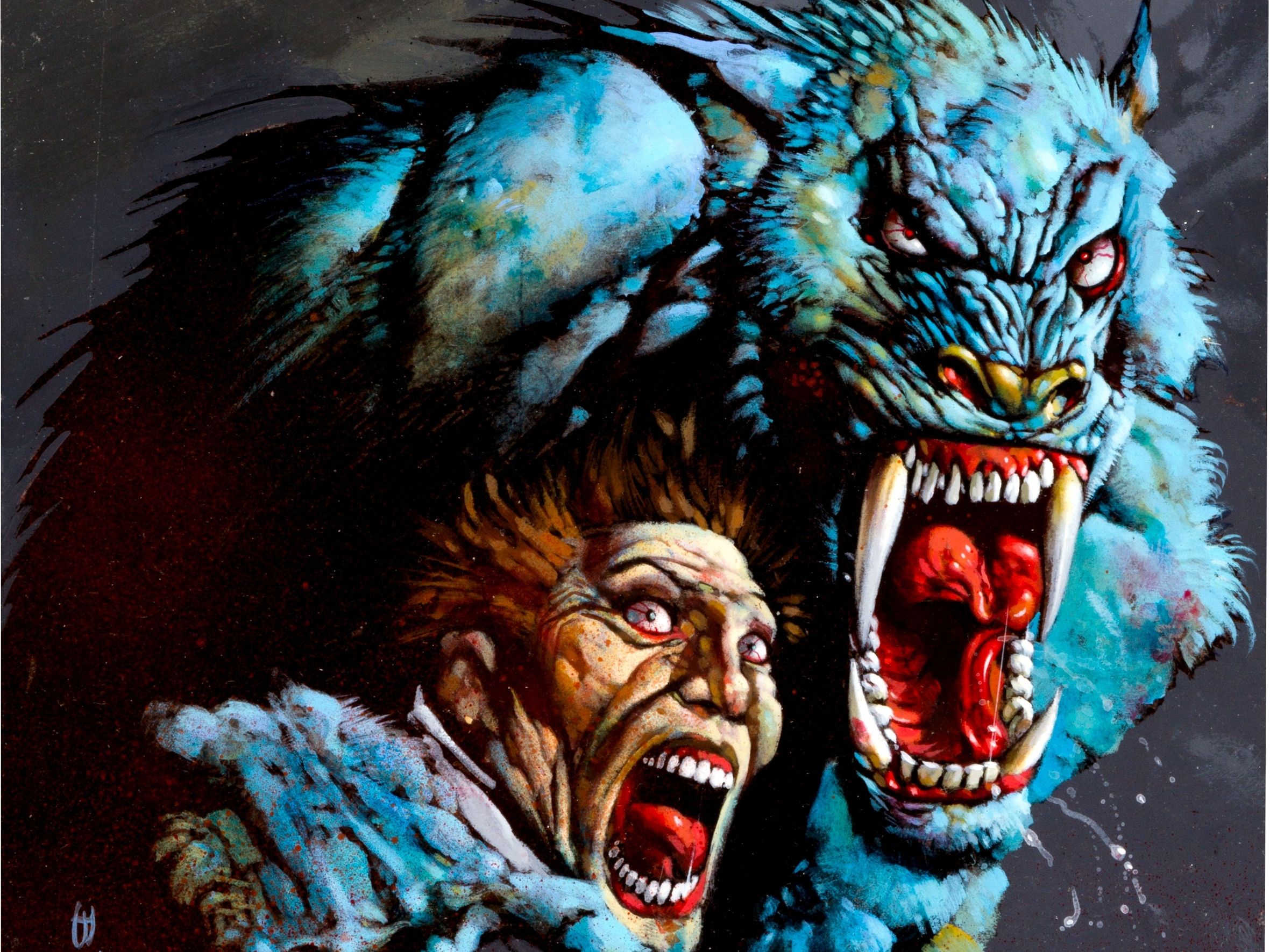 2361x1771 Midnight Werewolf. Lunar Fury HD. Beast Within. Shadow Howl. Ravenous Moon