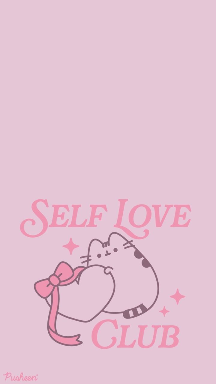 720x1280 Pusheen wallpaper aesthetic. Pink pusheen wallpaper, Pusheen heart wallpaper, Love pusheen