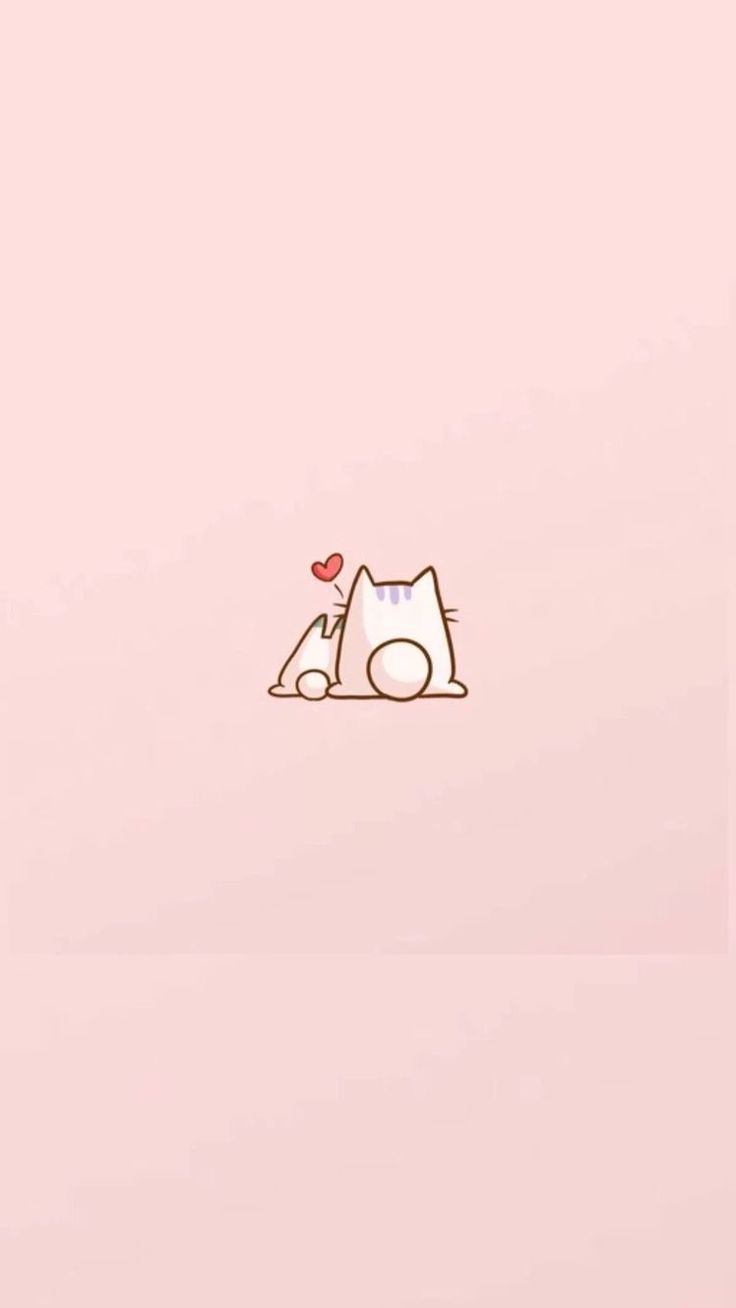 736x1308 Pusheen heart wallpaper. Cute cat smartwatch wallpaper, Pink background cat quote, Pink cat cartoon