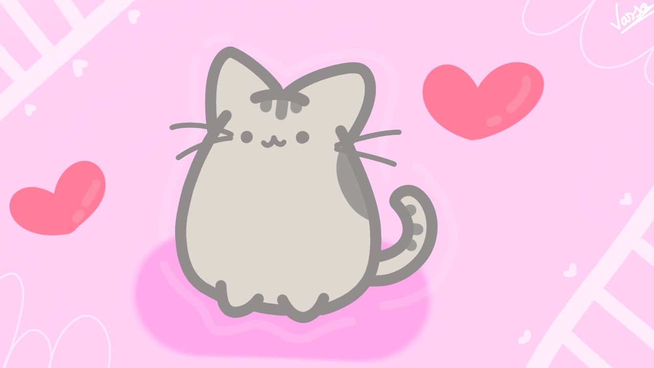 1280x720 Pusheen By Vasso_luky 87