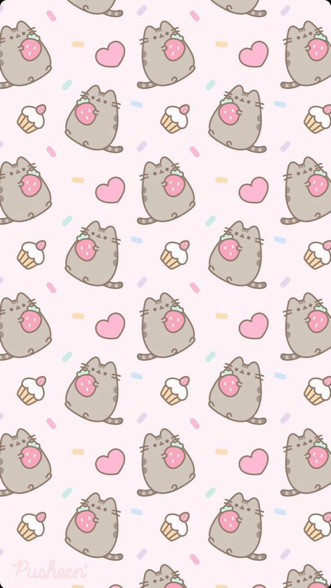 676x1200 Pusheen the cat cake sprinkles cupcakes wallpaper cute