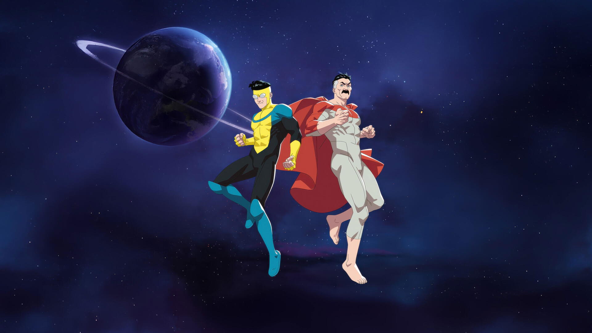 1920x1080 Invincible: 4K Ultra HD Cosmic Superhero Wallpaperx2160
