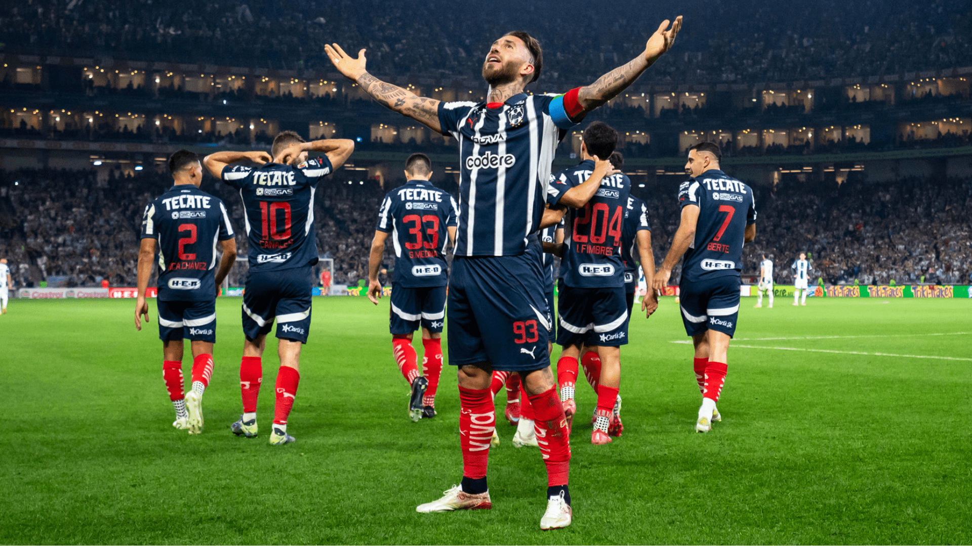 1920x1080 Rayados Monterrey Soccer FIVE Cell Phone Sticker Decal
