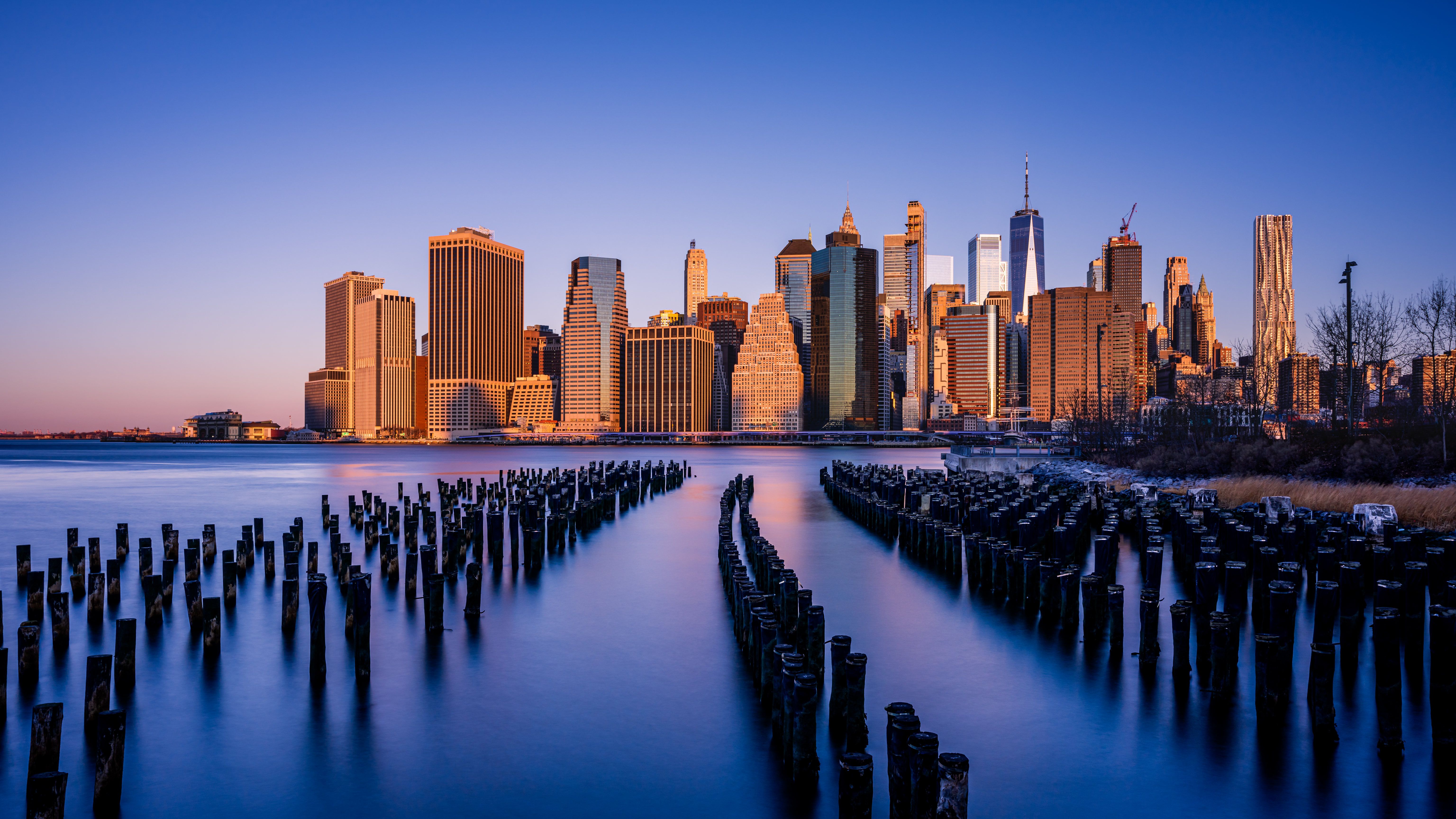 6144x3456 New York City Wallpaper 4K, Brooklyn, Manhattan, Skyscrapers