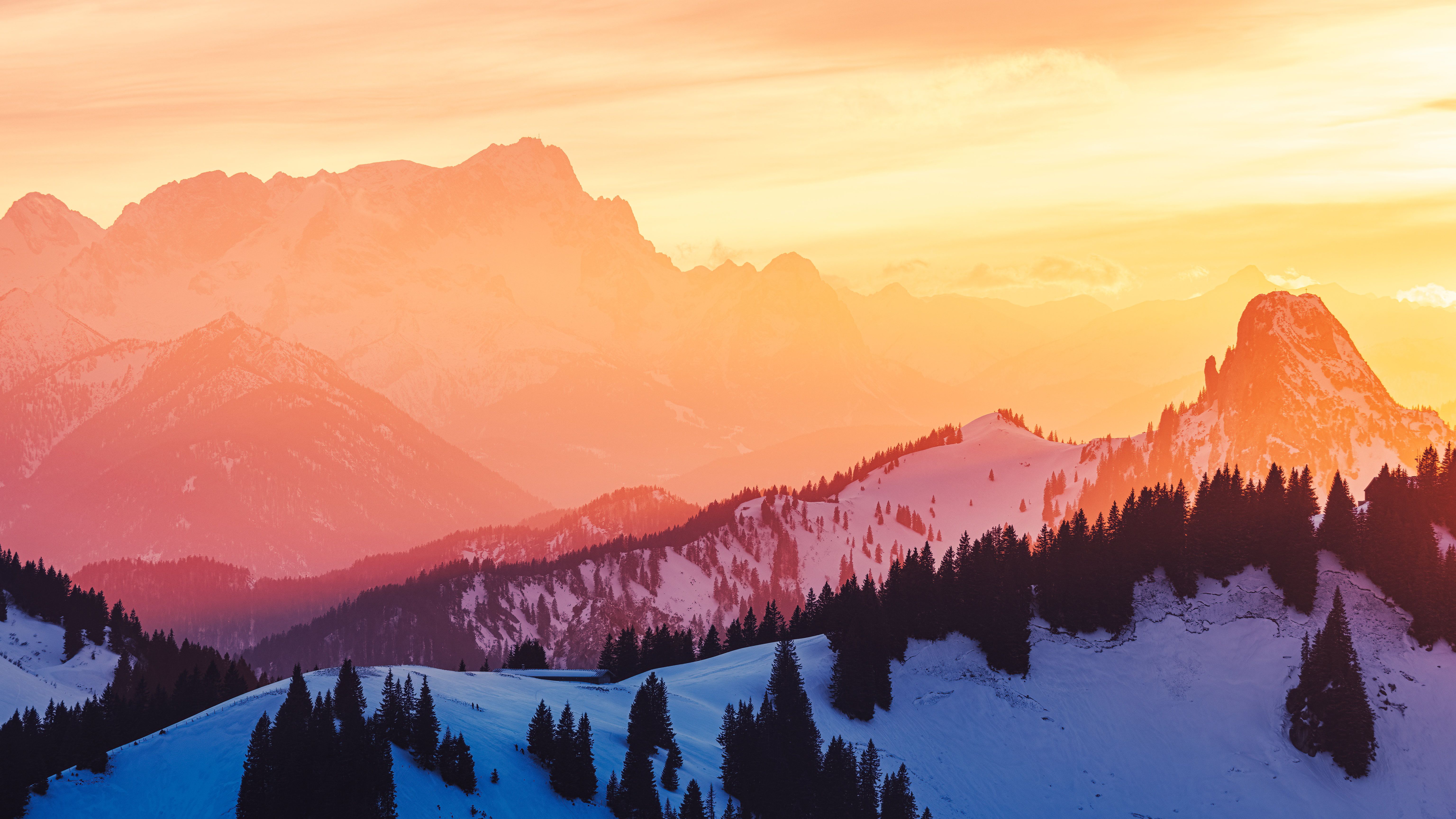 6144x3456 Zugspitze In The Evening Light Wallpaper, HD Nature Wallpaper, 4k Wallpaper, Image, Background, Photos and Picture