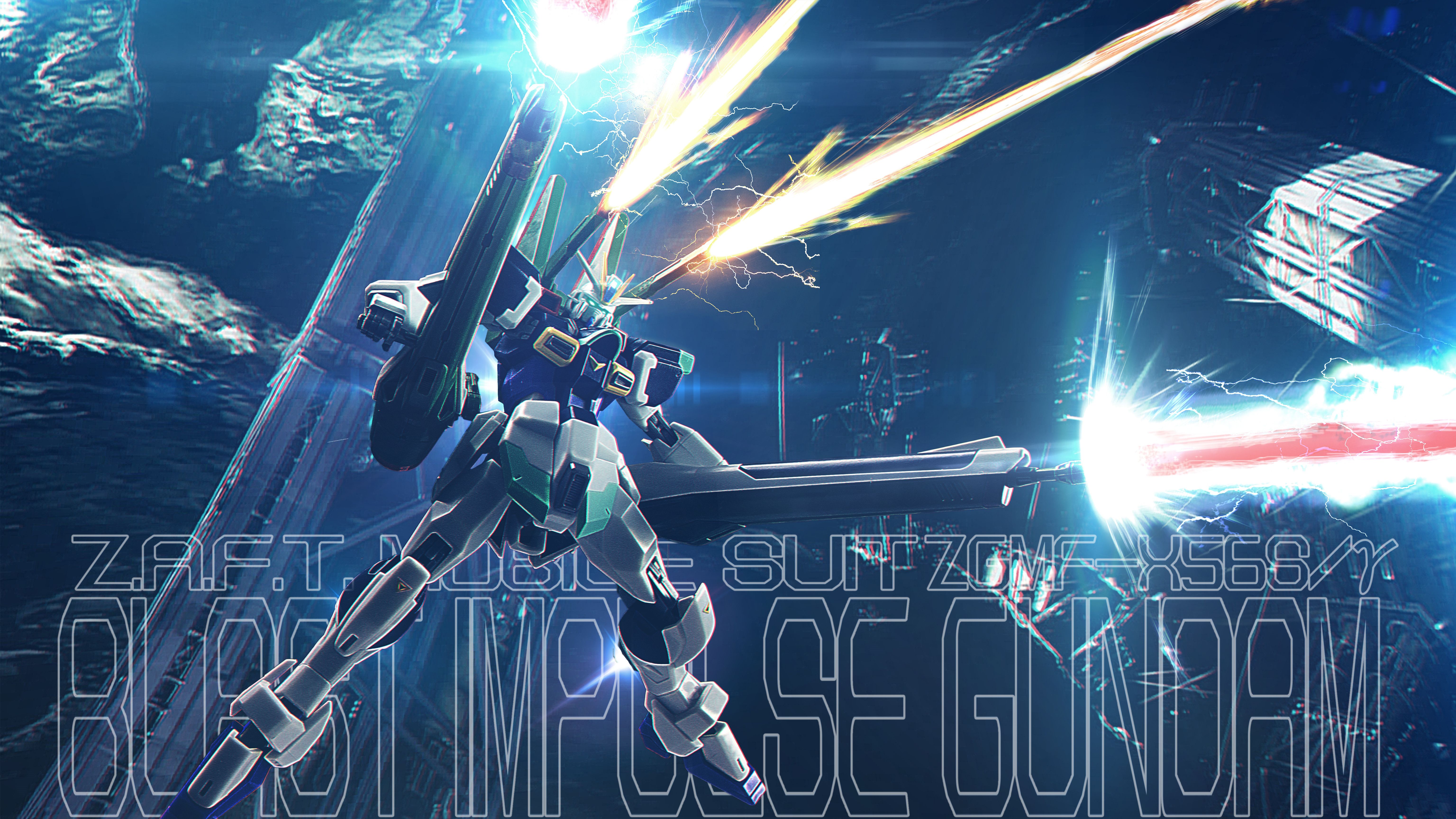 6144x3456 ZGMF X56S Impulse Gundam Suit Gundam SEED Destiny By Pixiv Id 5513000 Anime Image Board
