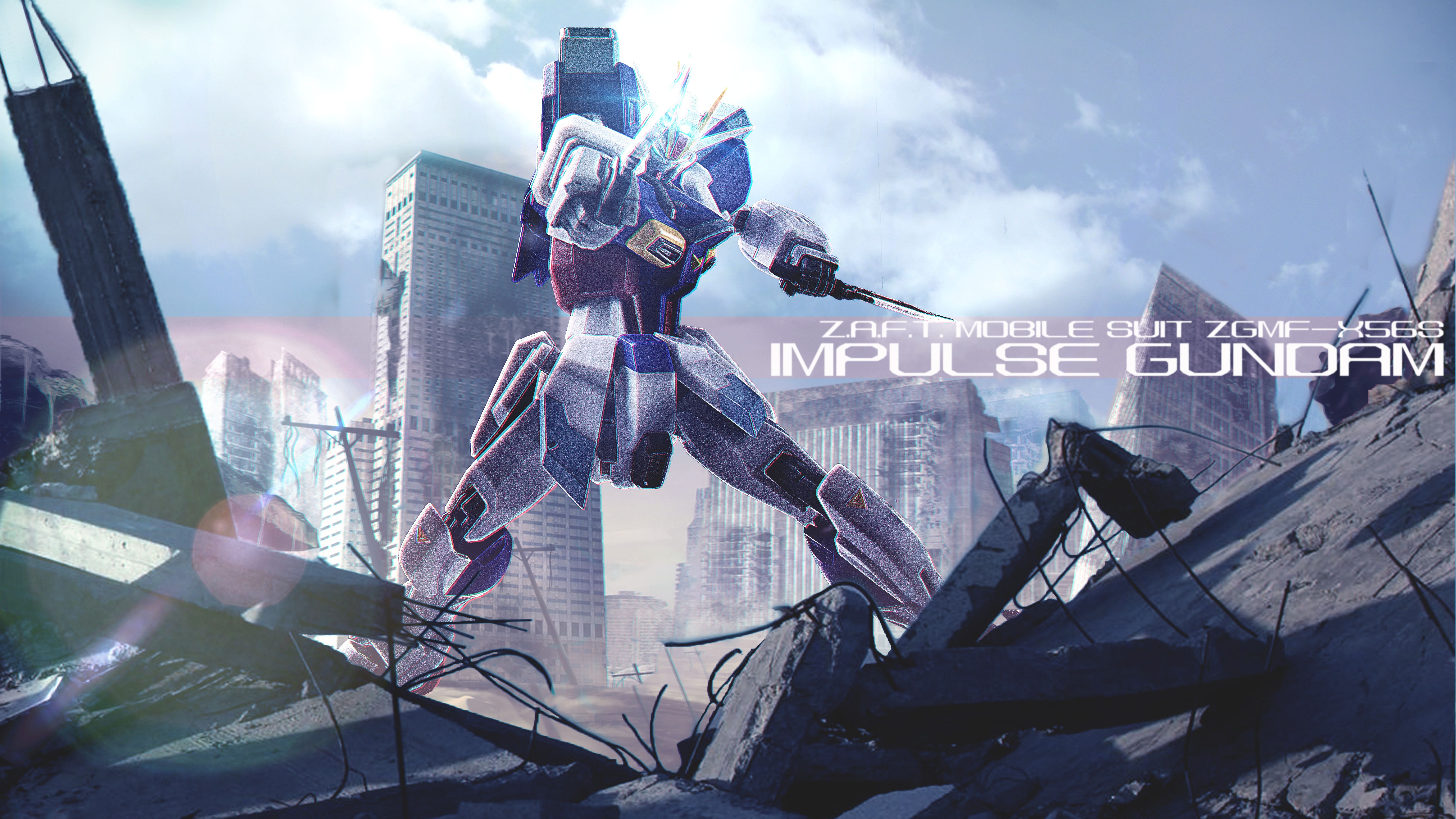 6144x3456 ZGMF X56S Impulse Gundam Suit Gundam SEED Destiny By Pixiv Id 5513000 Anime Image Board