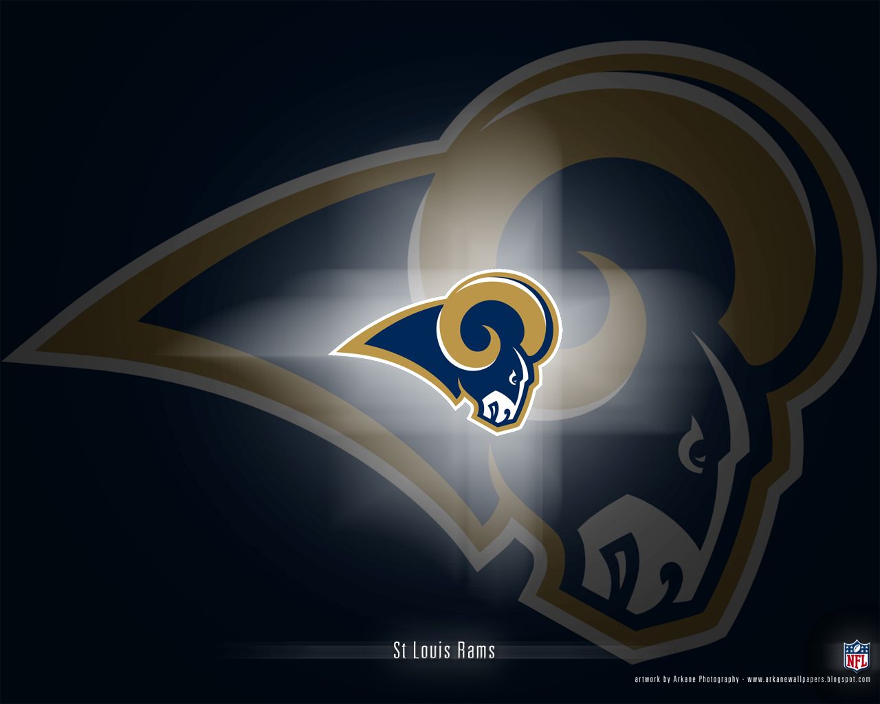 1280x1024 LA Rams Logo Wallpaper