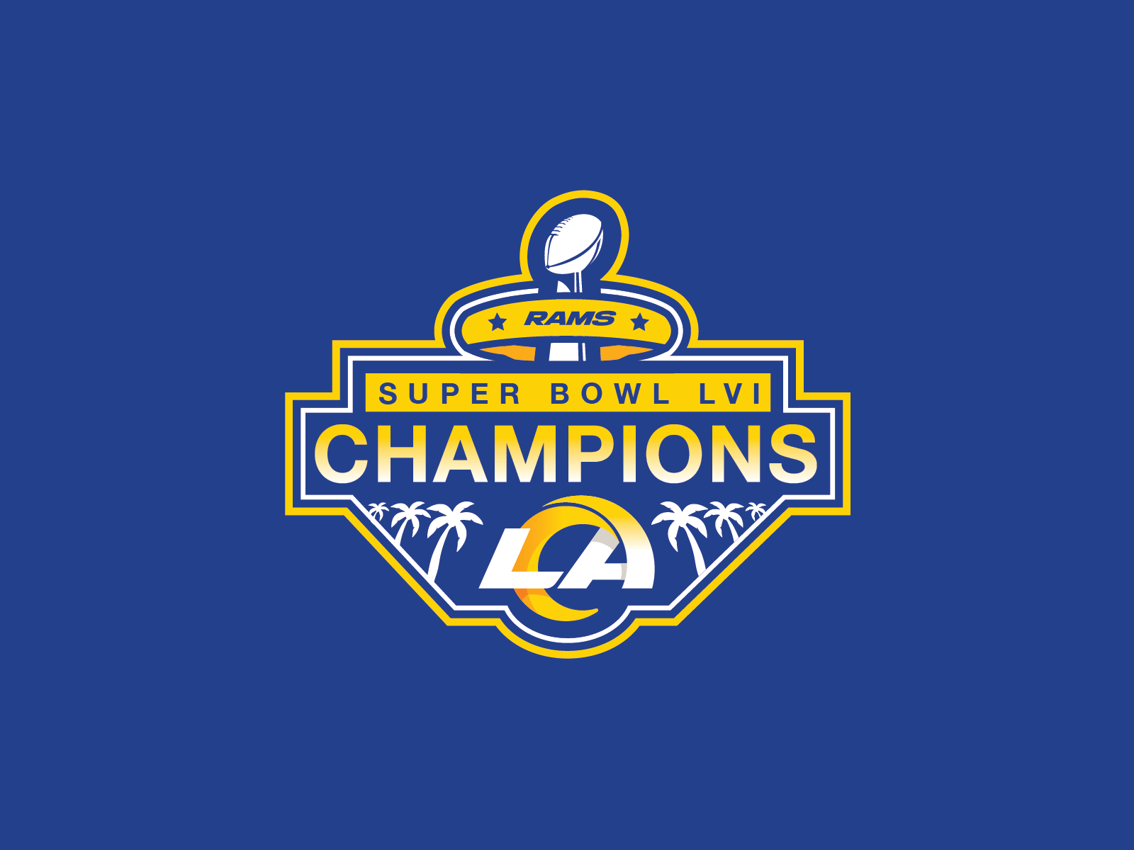 1600x1200 Los Angeles Rams Super Bowl Champions Badge Logo by Sam Behrmann on Dribbble