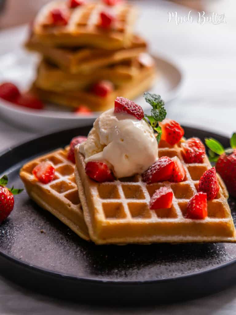 768x1024 Simple Belgian Waffle Recipe