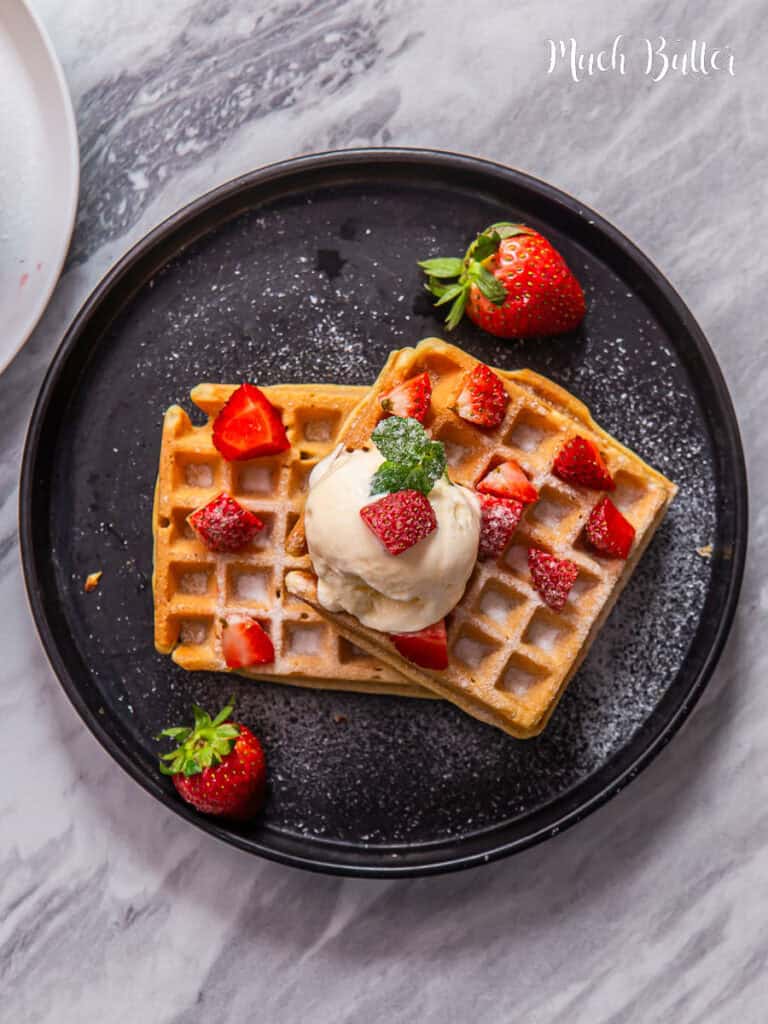 768x1024 Simple Belgian Waffle Recipe