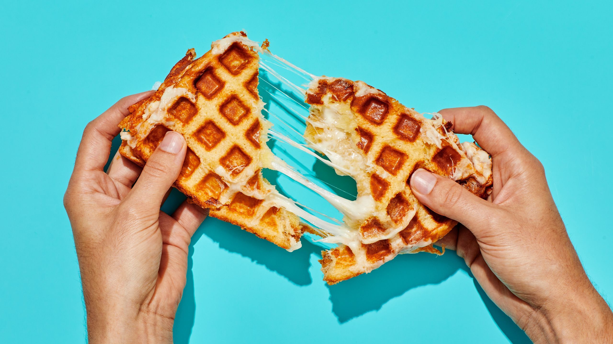 2560x1440 For the Best Grilled Cheese, Use Your Waffle Iron. Bon Appétit
