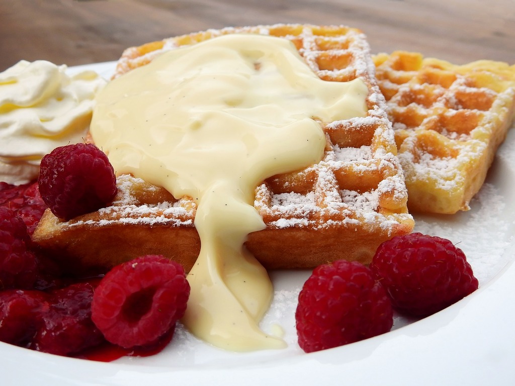 1024x768 Public domain stock image. Waffles belgian belgischewaffel
