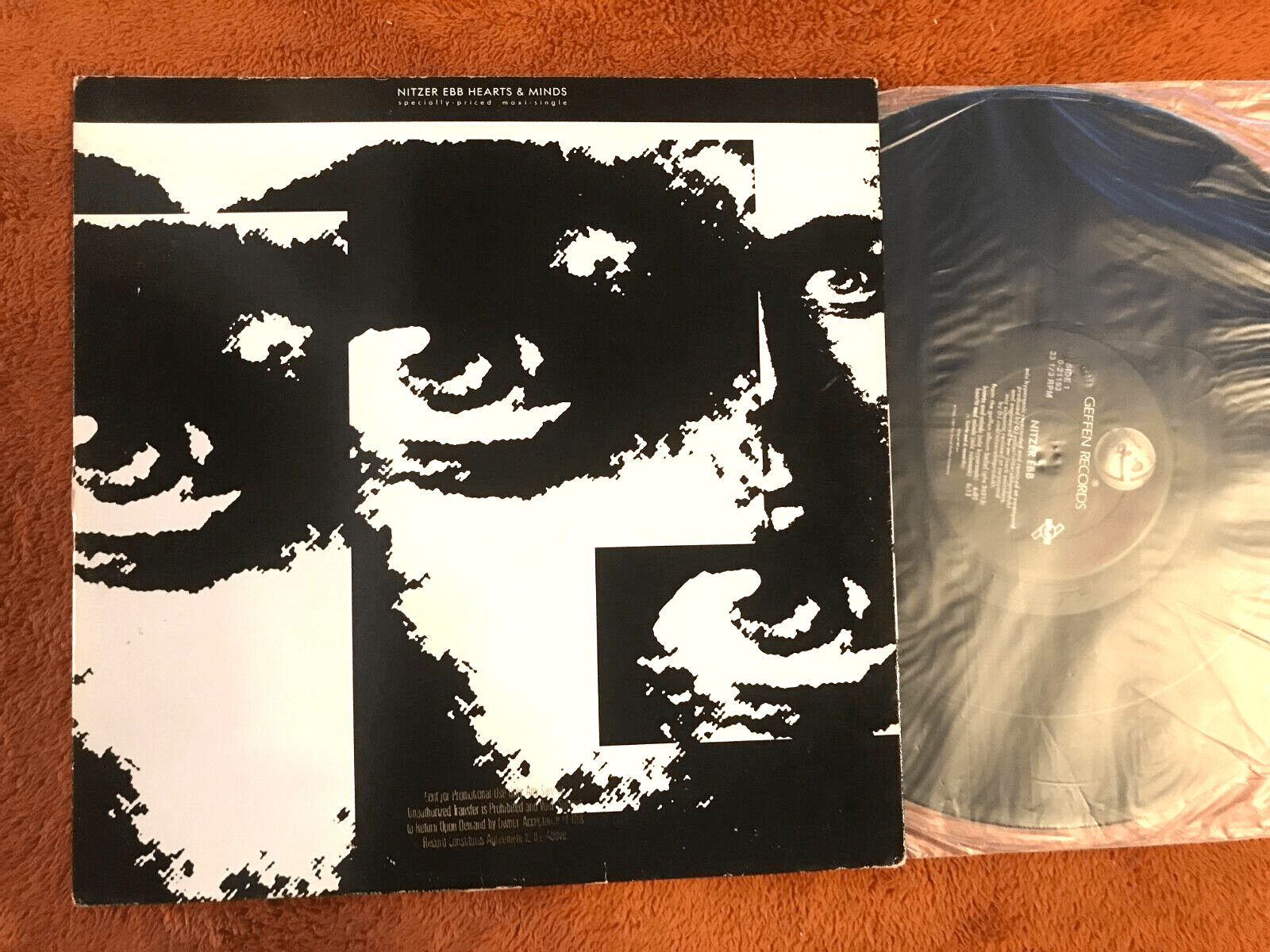 1600x1200 Nitzer Ebb Hearts & Minds 12 Maxi Single '89 021193 Industrial Goth PROMO EP!