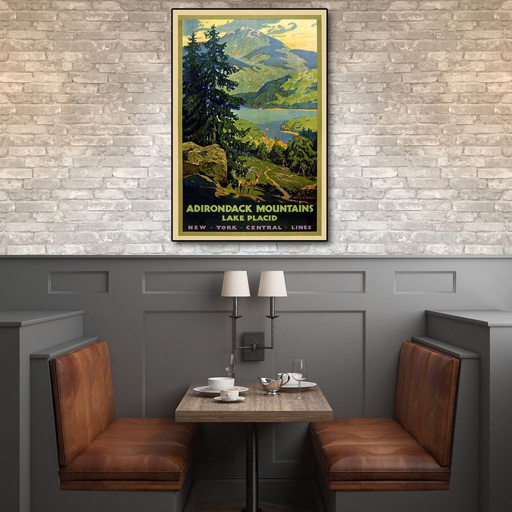 1000x1000 HomeRoots 16 x 24 Vintage 1920s Adirondack Mountains Wall Art