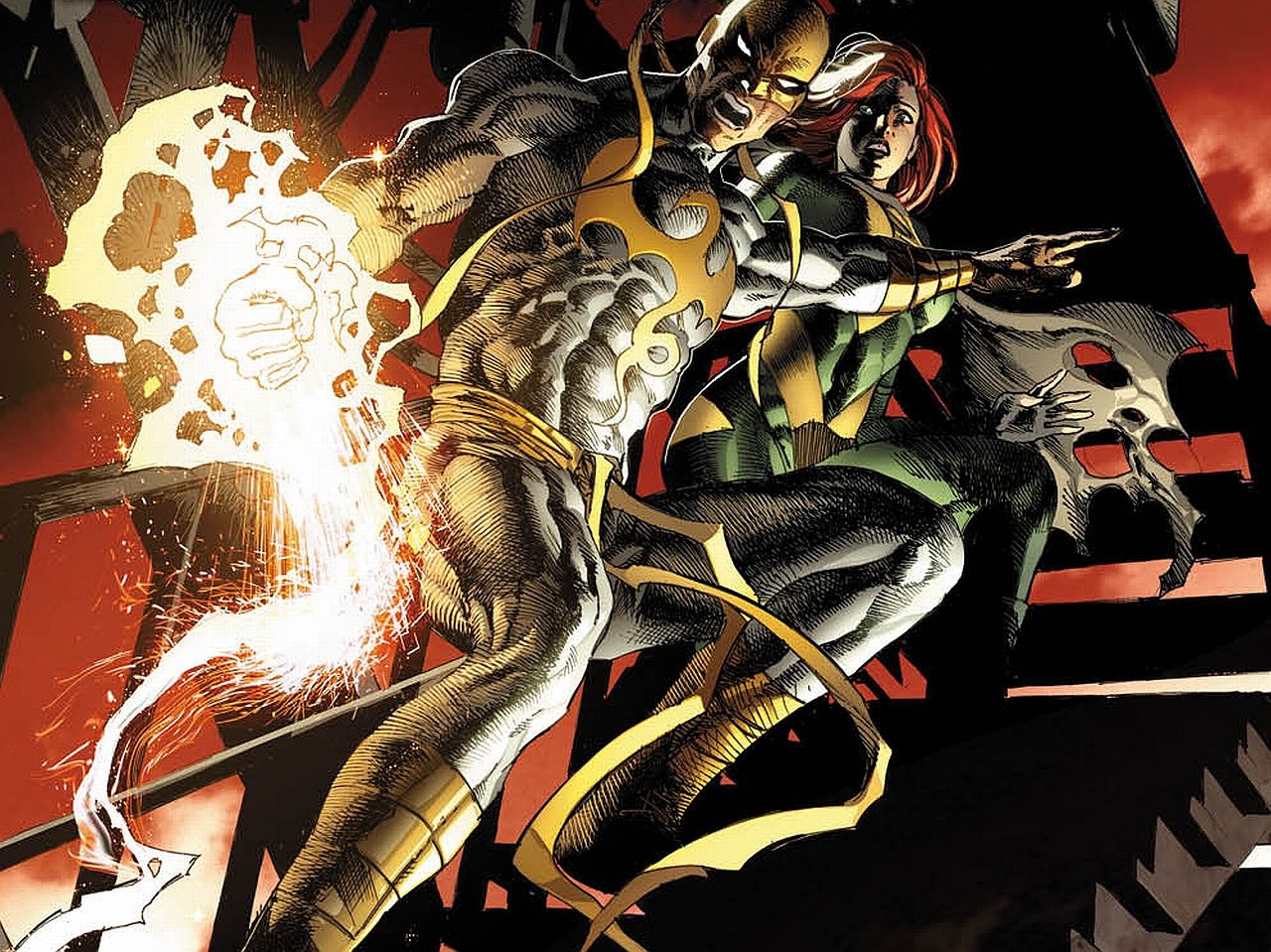 1280x959 Phone wallpaper: Comics, New Avengers, Hope Summers, Iron Fist (Marvel Comics) 1449096
