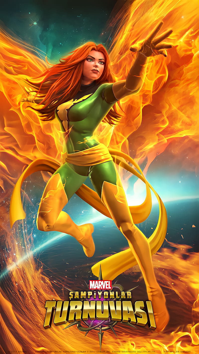 800x1422 Phoenix, mistik, profesör x, storm, film, Dark phoenix, marvel contest of shampions, HD phone wallpaper