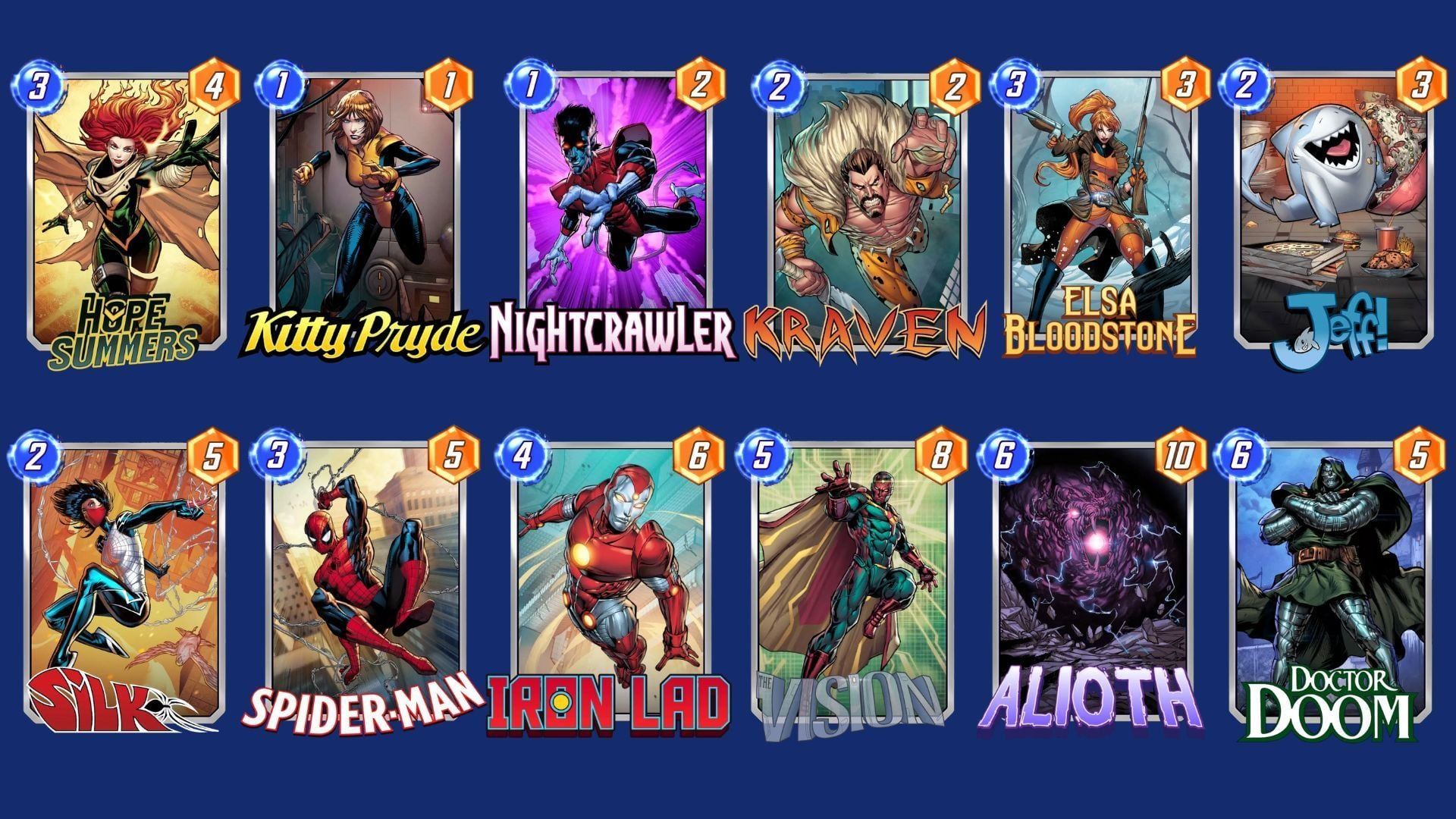 1920x1080 best Marvel Snap Hope Summers decks