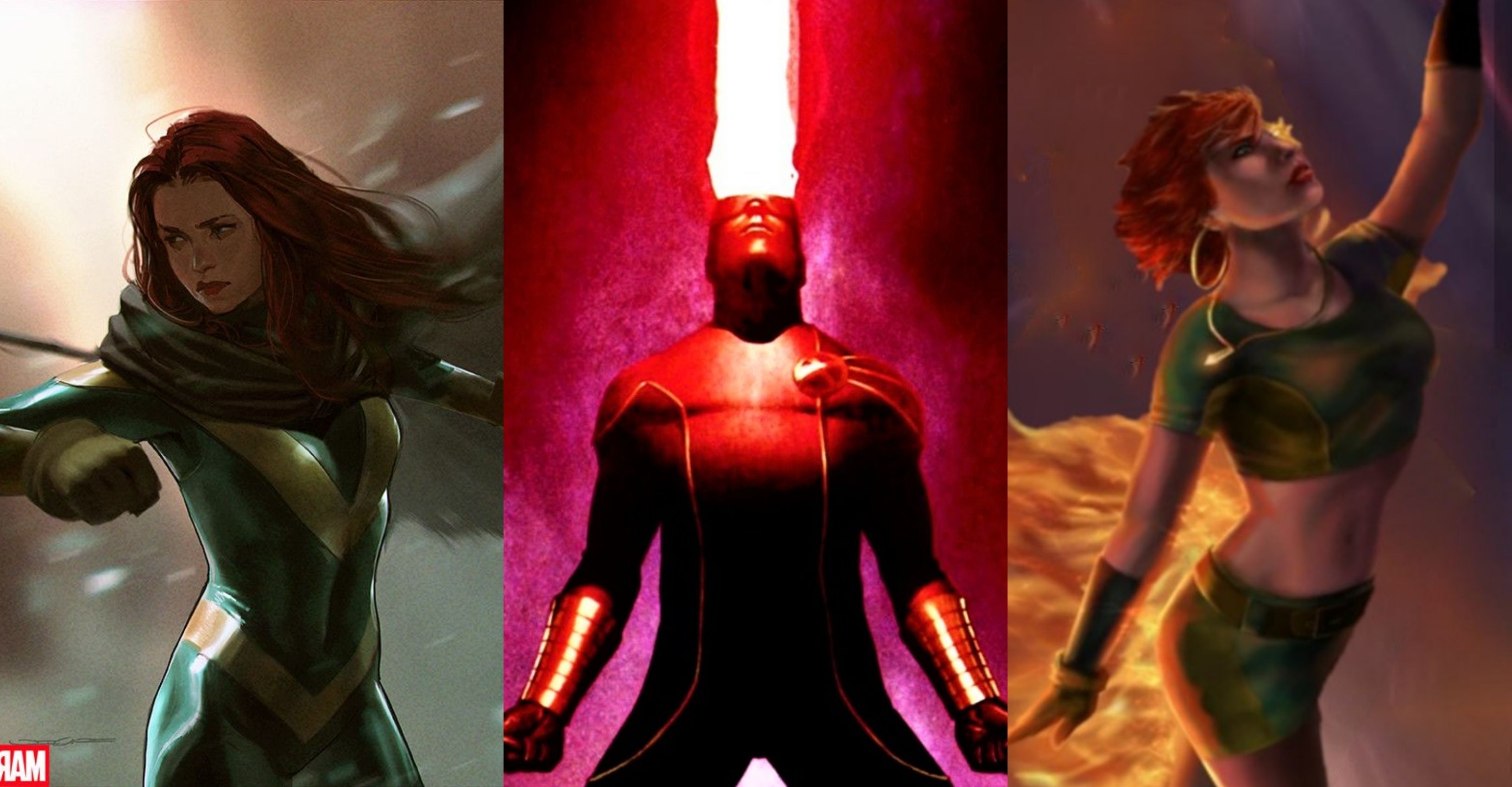 3264x1701 Cyclops, Hope, & Rachel Summers VS Medusa, Karnak & Crystal