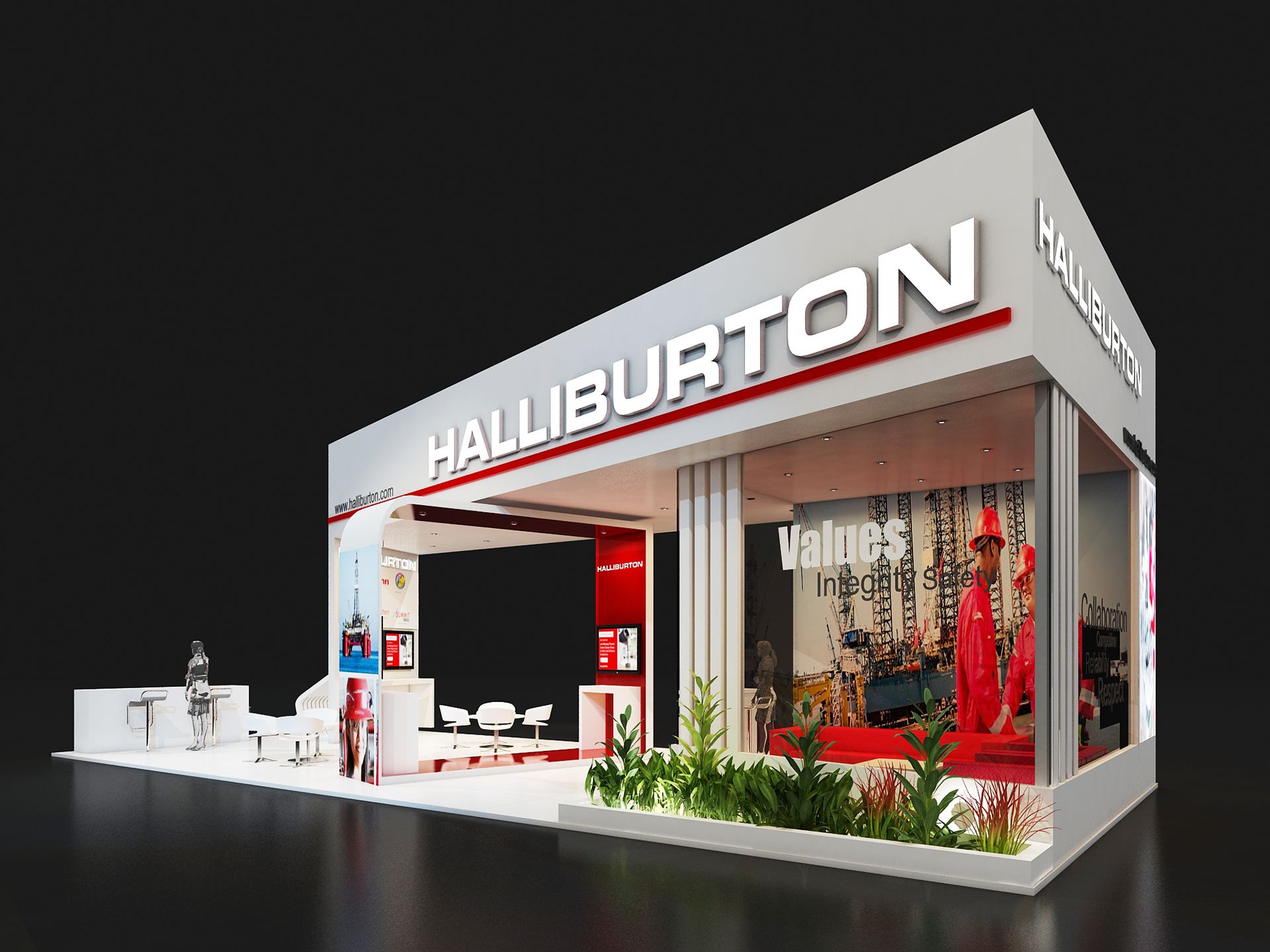 1920x1440 HALLIBURTON, EXHIBITION STAND (4). Image - Behance