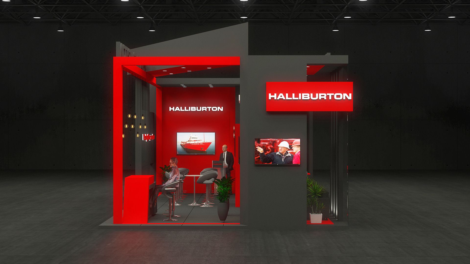1920x1080 HALLIBURTON Booth 2021 (3). Image - Behance