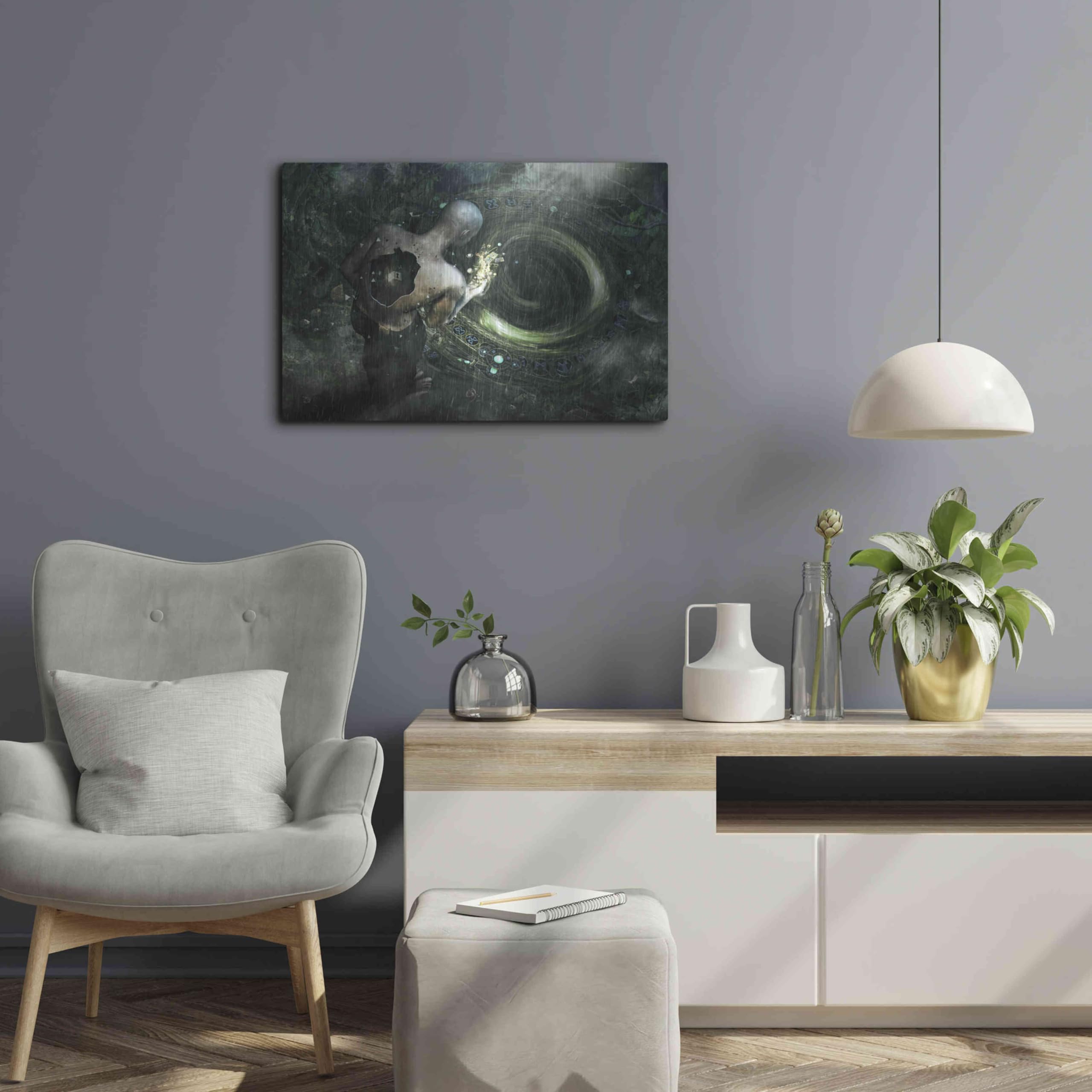 2560x2560 Luxe Metal Art 'Clarity' by Cameron Gray, Metal Wall Art, 24x16: Posters & Prints