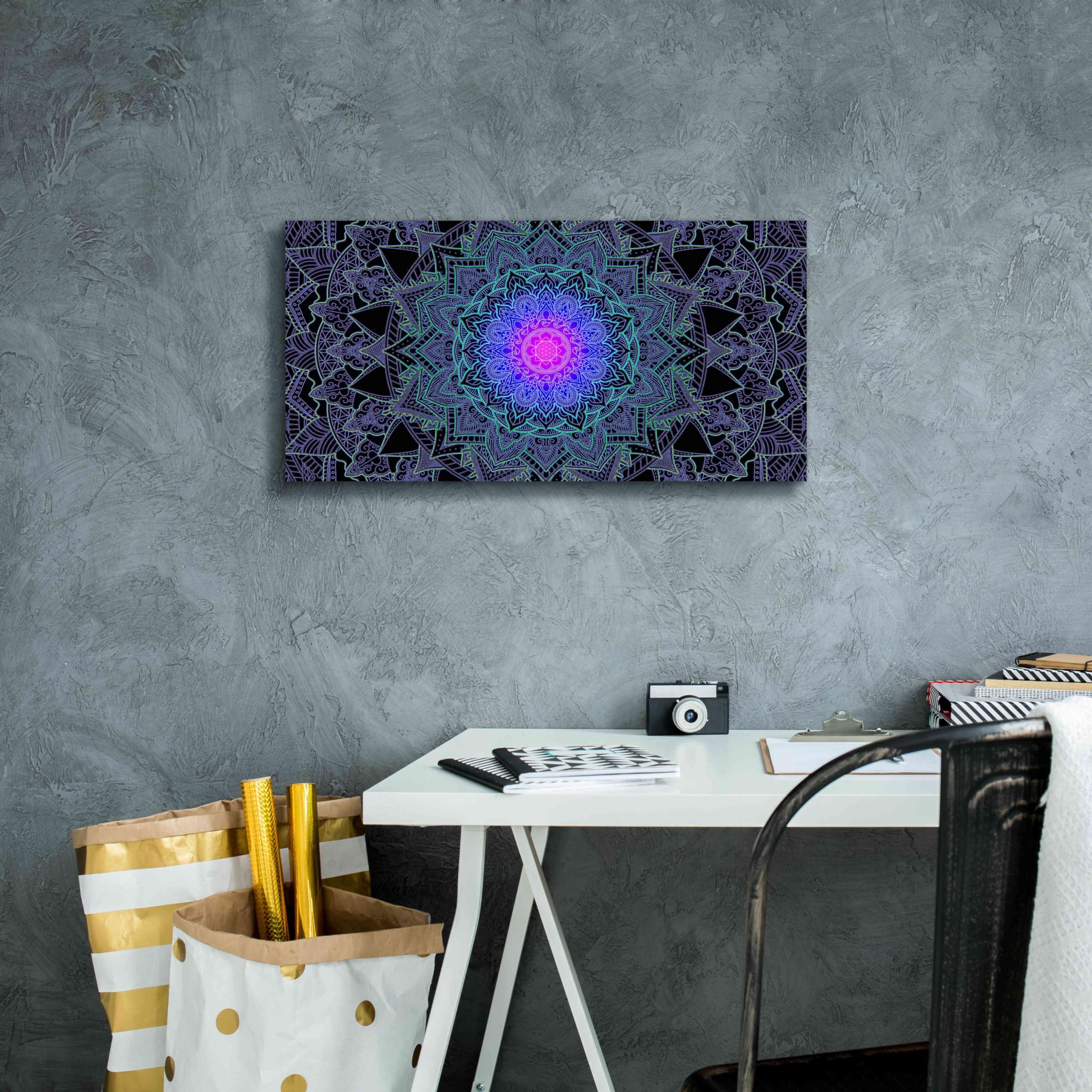 2560x2560 Epic Graffiti 'Mandala Love' by Cameron Gray, Canvas Wall Art, 24x12: Posters & Prints