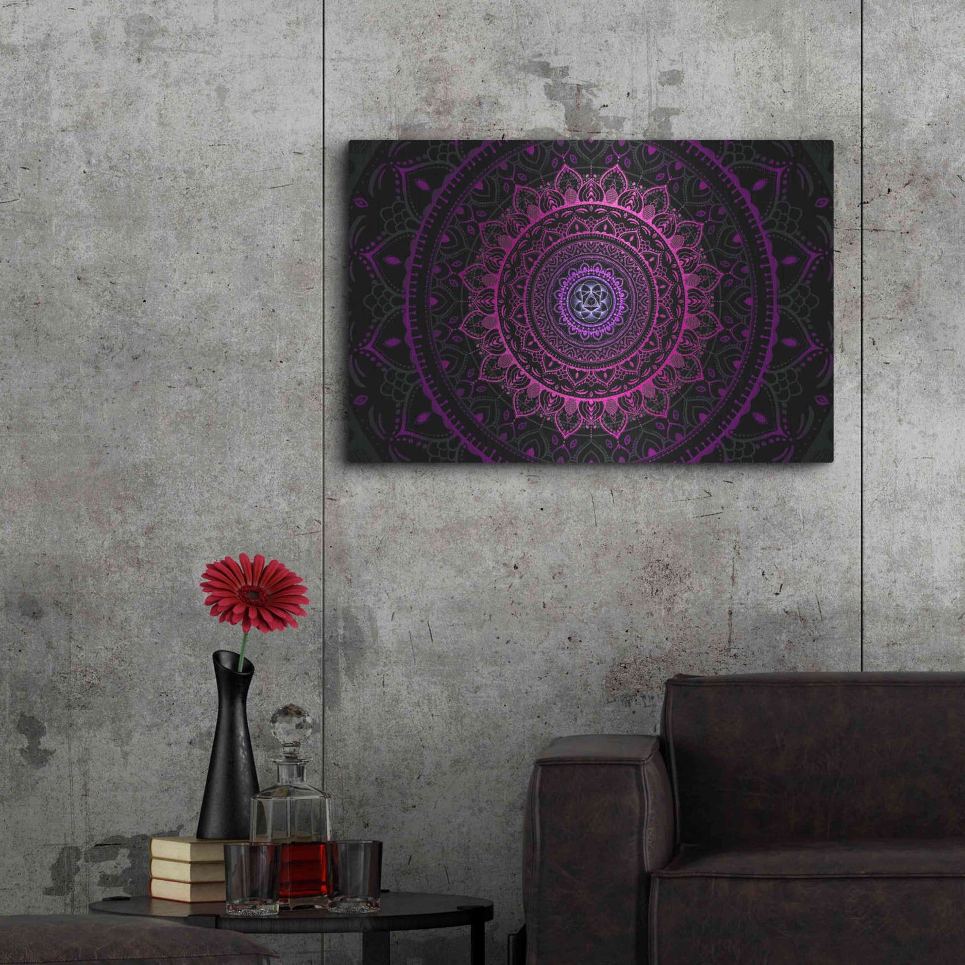 1946x1947 Zen Mandala 3' by Cameron Gray, Metal Wall Art
