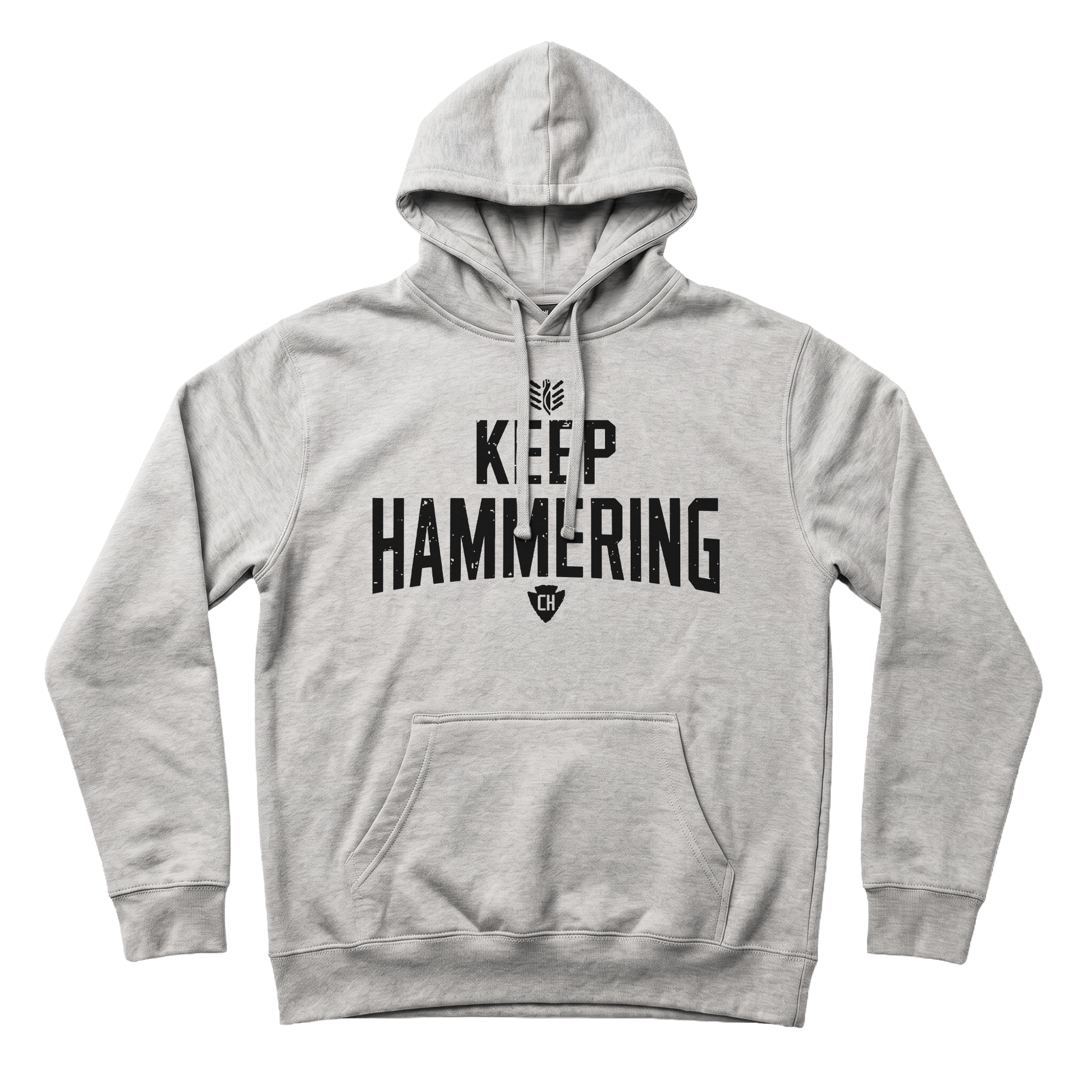 2000x2000 Keep Hammering Arrow Hoodie. Premium Fleece Training Sweatshirt