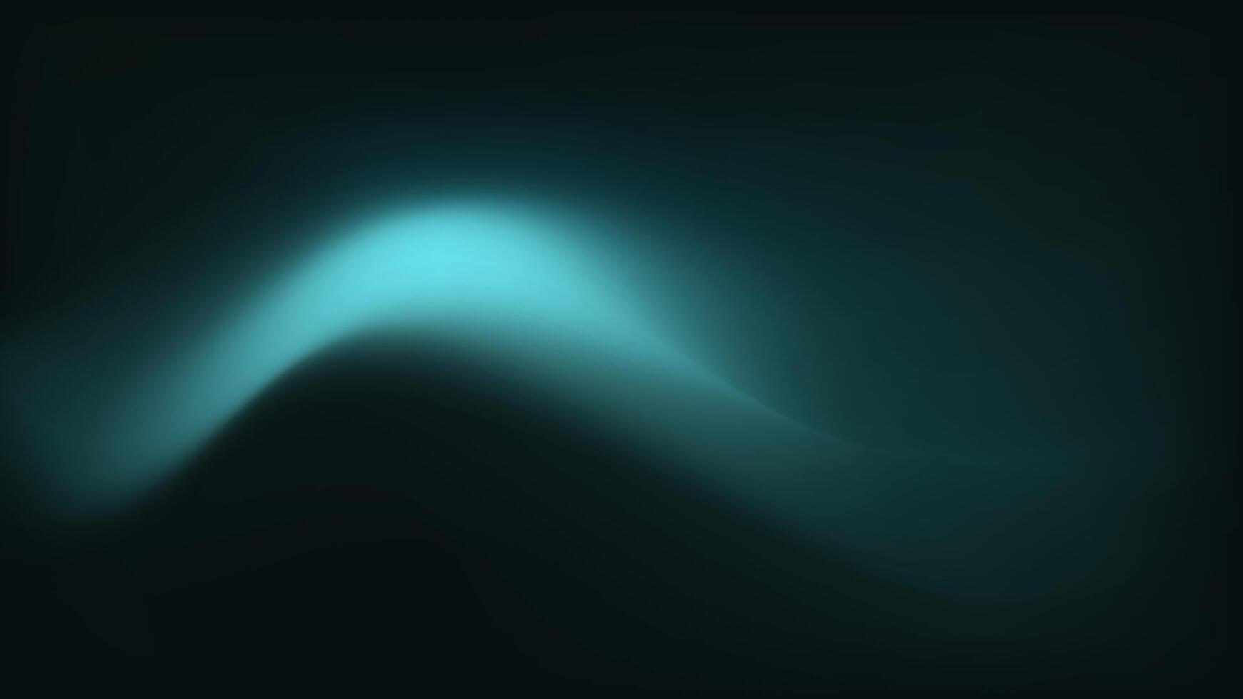 1742x980 Deep Teal Dark Gradient Background with Soft Glowing Wave and Atmospheric Light