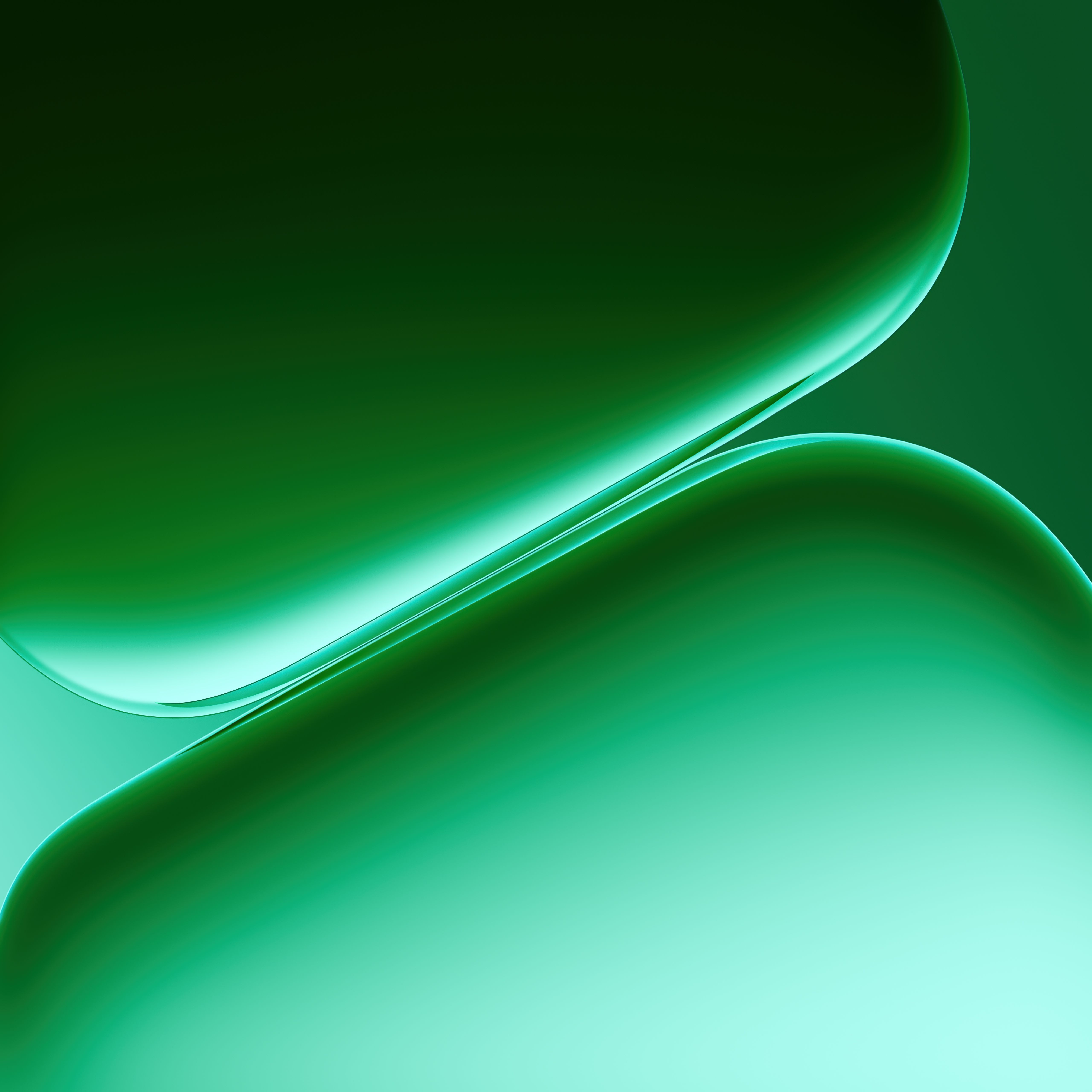 5120x5120 Green abstract Wallpaper 4K, Gradient background