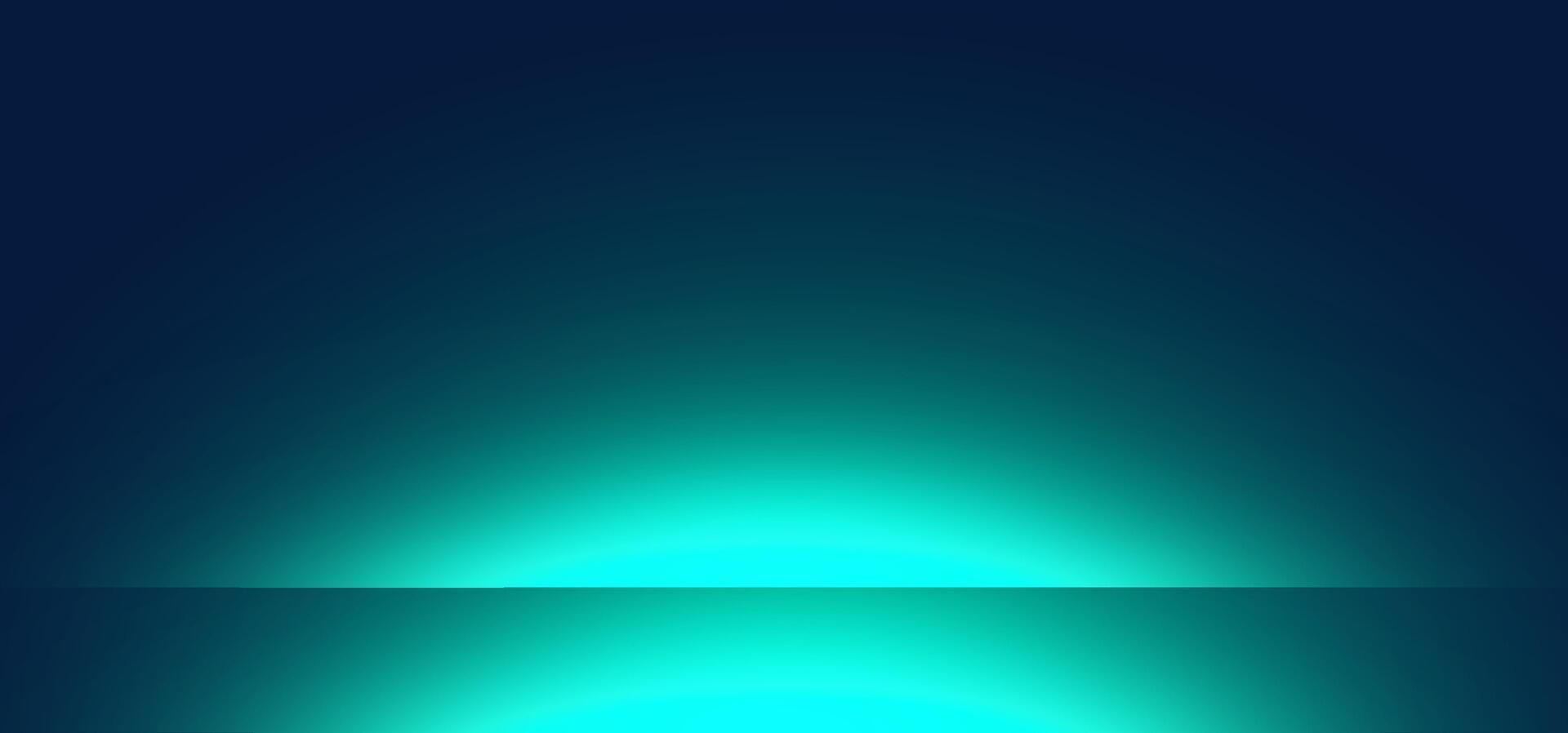 1920x898 Glowing teal light beam on a dark gradient background with circular shapes. This abstract is ideal for technology themes, digital graphics, UI headers, and modern presentations