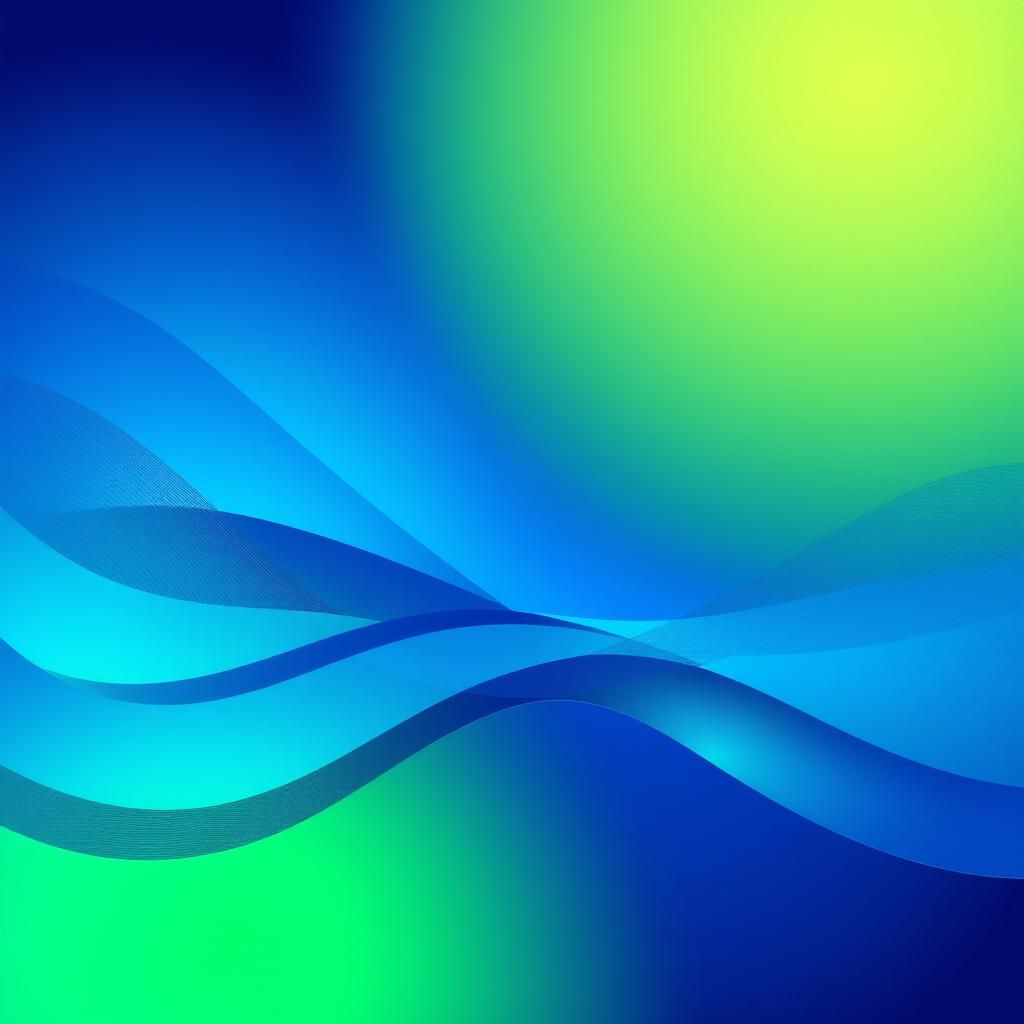 1024x1024 Soothing Blue to Green Gradient