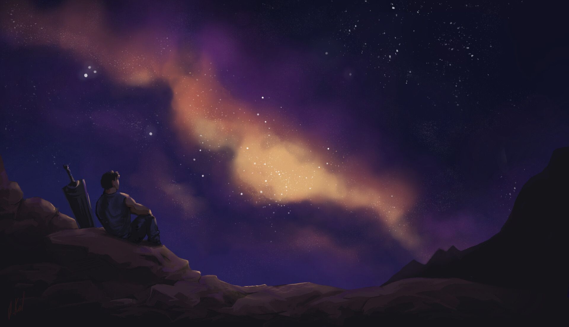 1920x1104 Landscape Panorama Guts Berserk