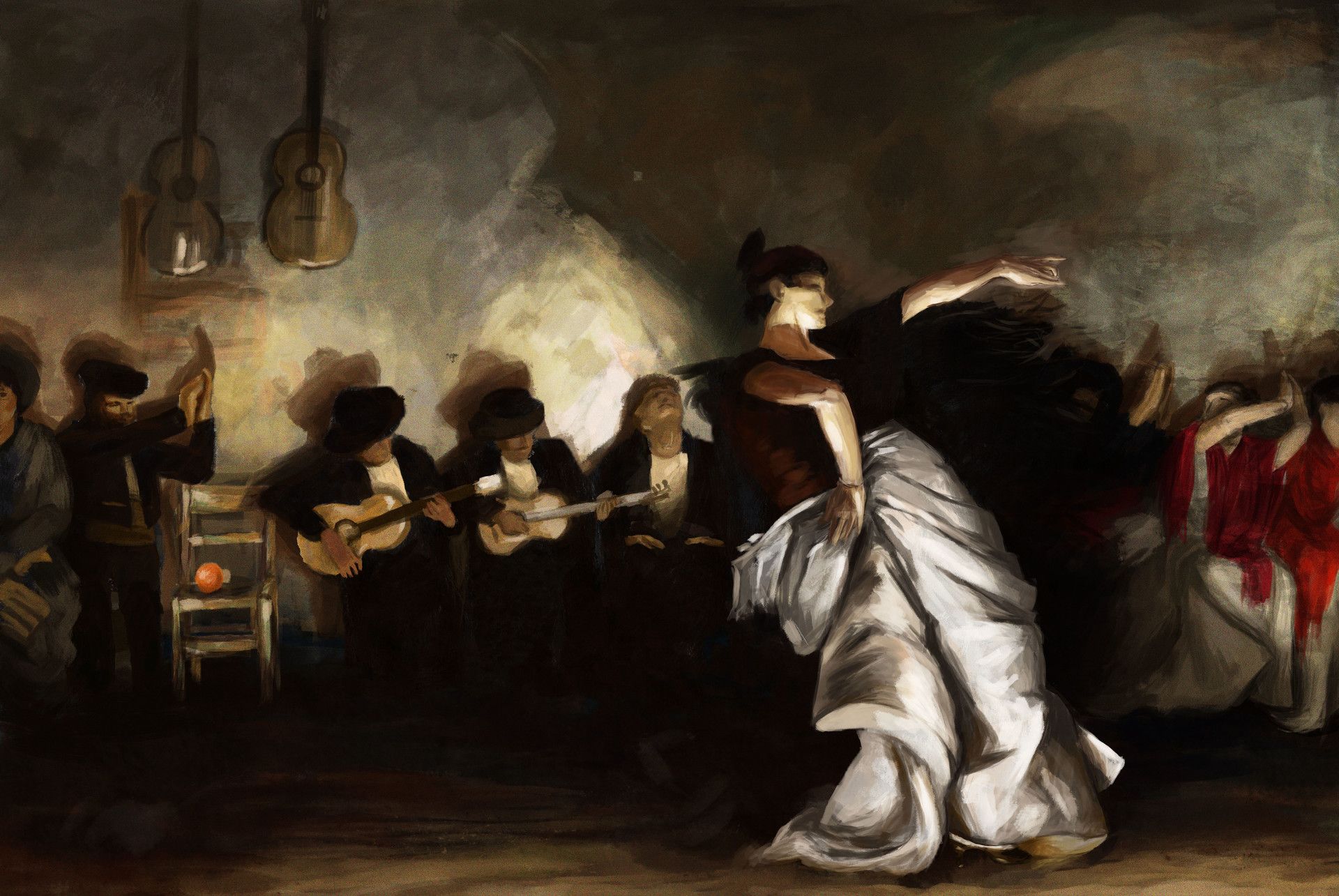 1920x1285 Master study of El Jaleo from John singer sargent
