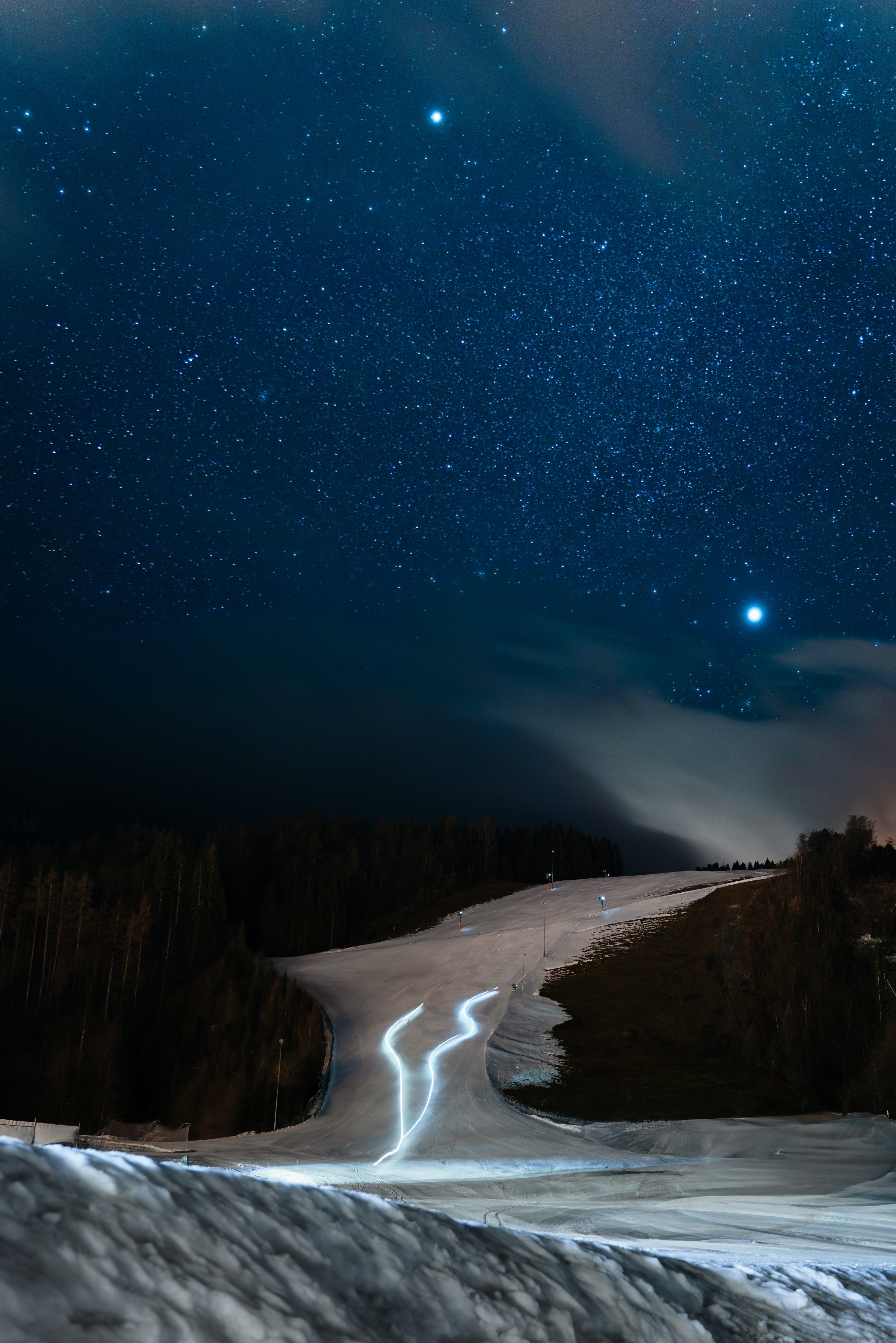 3000x4497 A night sky filled with lots of stars