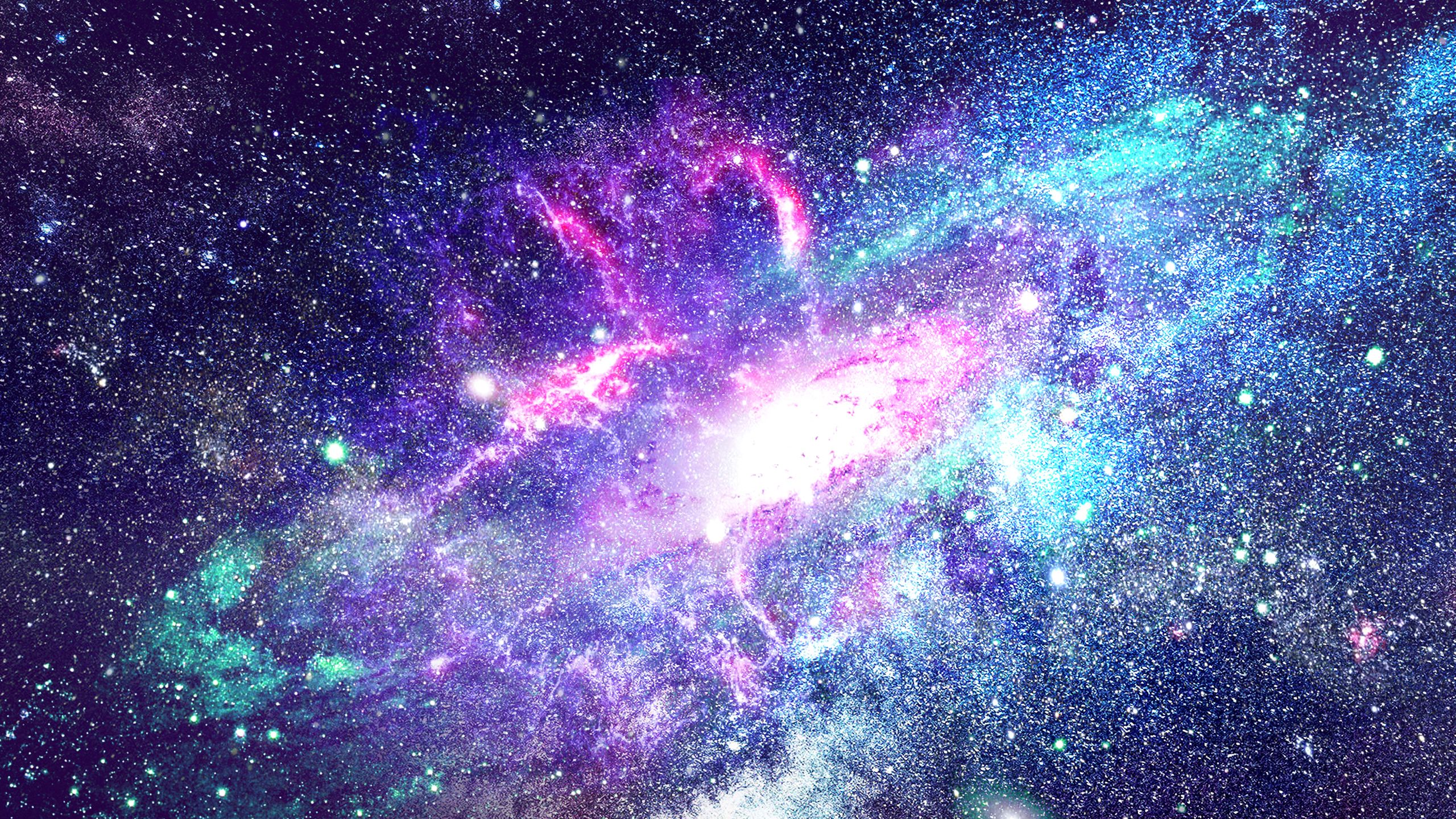 2560x1440 Sky Full Of Incandescent Stars During Nighttime HD Galaxy Wallpaper