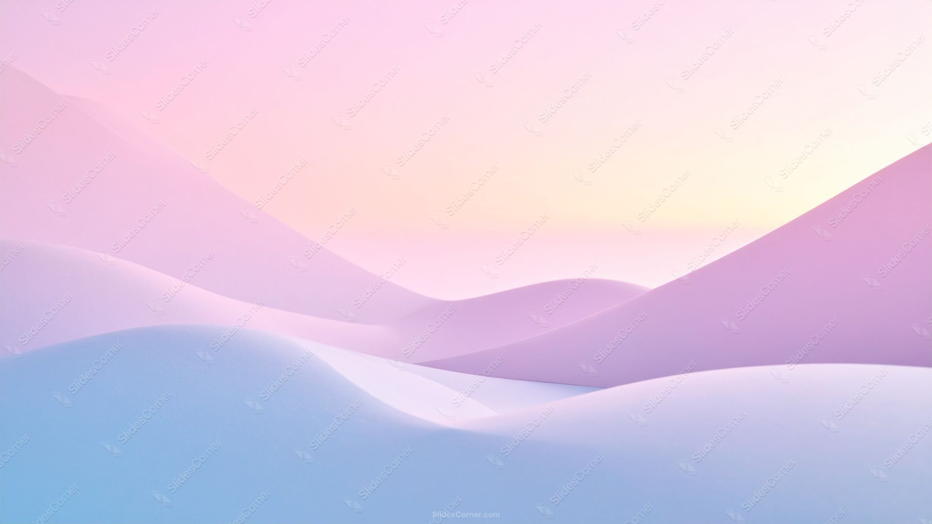 1920x1080 Aesthetic Sophisticated Soft Pastel Hills Google Slides Background