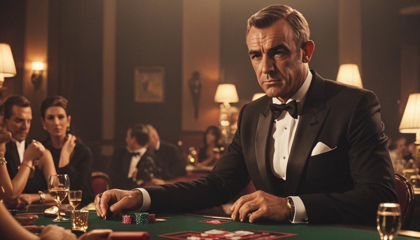 1344x768 James Bond Casino Scene in Cinematic Style