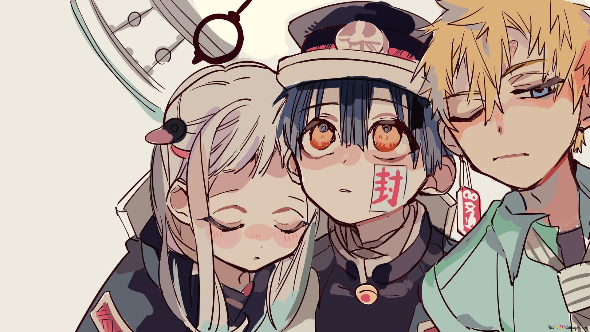 1920x1080 Toilet Bound Hanako Kun! Yashiro, Hanako Kun & Kou Minamoto 2K Wallpaper Download