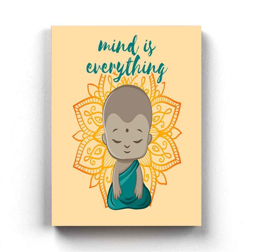 1024x1020 Mind Is Everything Quotes Art Frame for Wall Decor- Funky