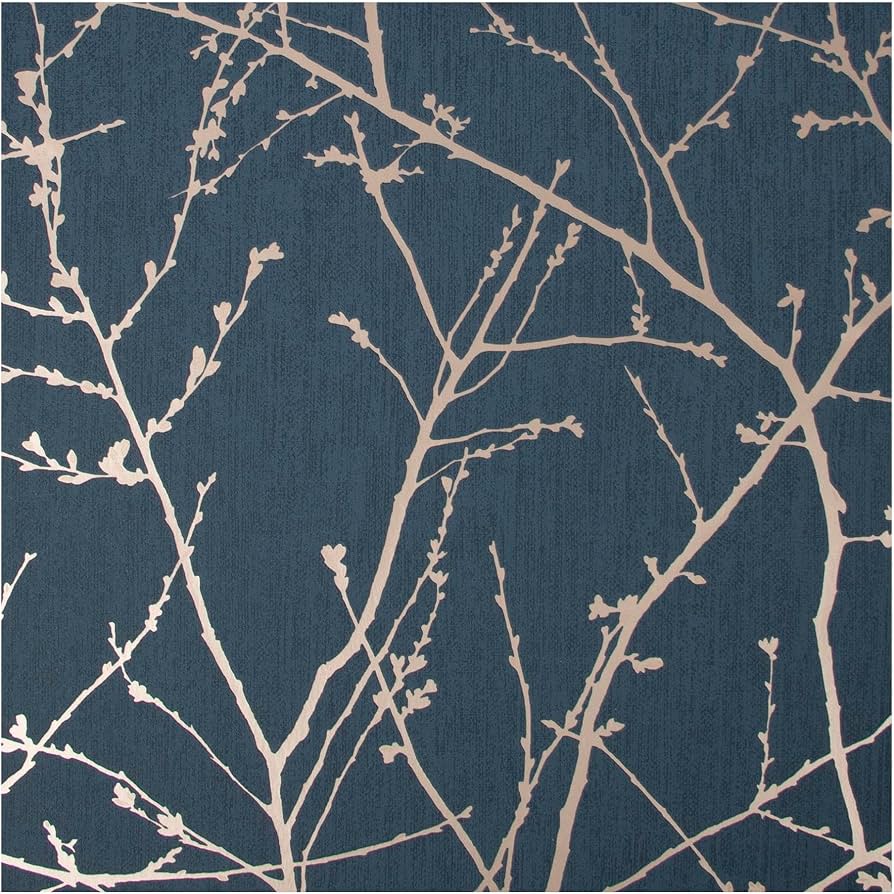 894x894 Innocence Navy and Copper Wallpaper : Superfresco Easy: Tools & Home Improvement