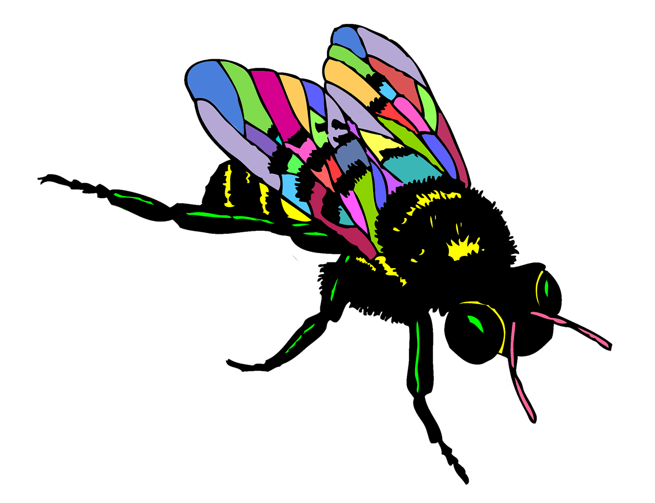 1280x983 Download Bee Insect Bug. Royalty Free Stock Illustration Image