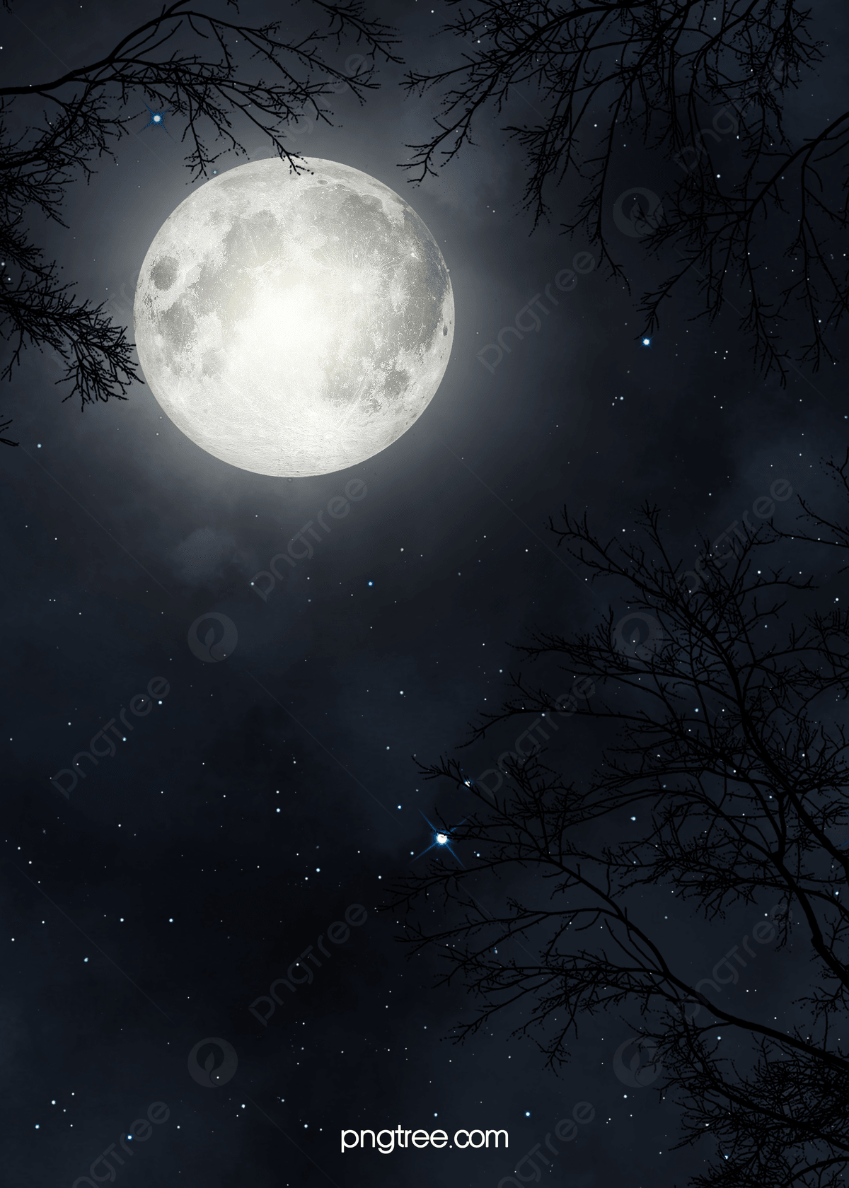 1200x1680 Dark Creative Texture Full Moon Realistic Background Wallpaper Image For Free Download