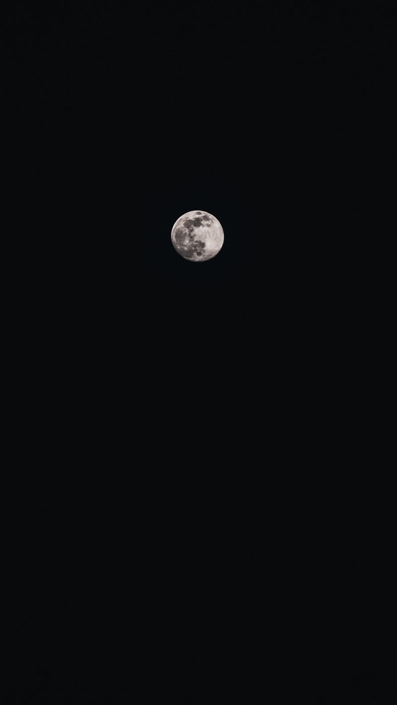 800x1420 Download Wallpaper 800x1420 Moon, Full Moon, Black, Dark Iphone Se 5s 5c 5 For Parallax HD Background